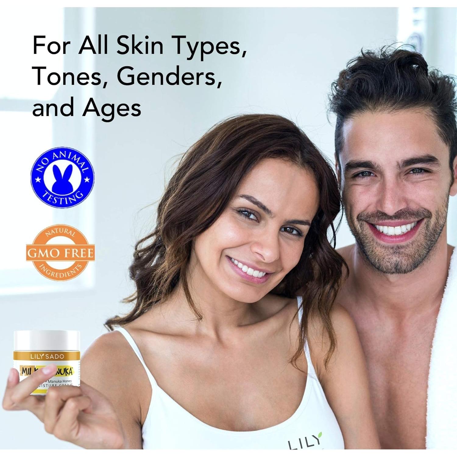 Crema Facial Hidratante Lily Sado 56.7g con Miel de Manuka