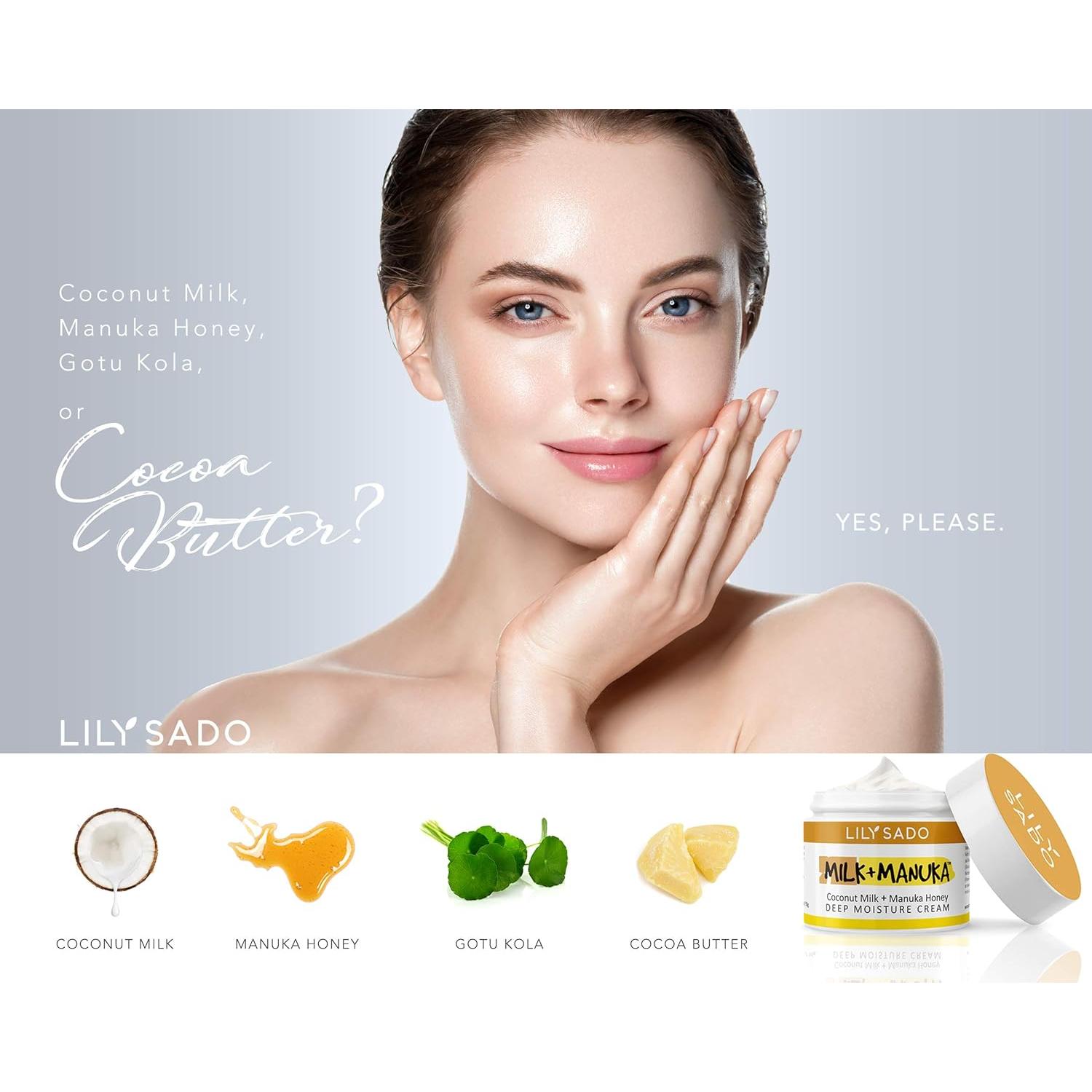 Crema Facial Hidratante Lily Sado 56.7g con Miel de Manuka