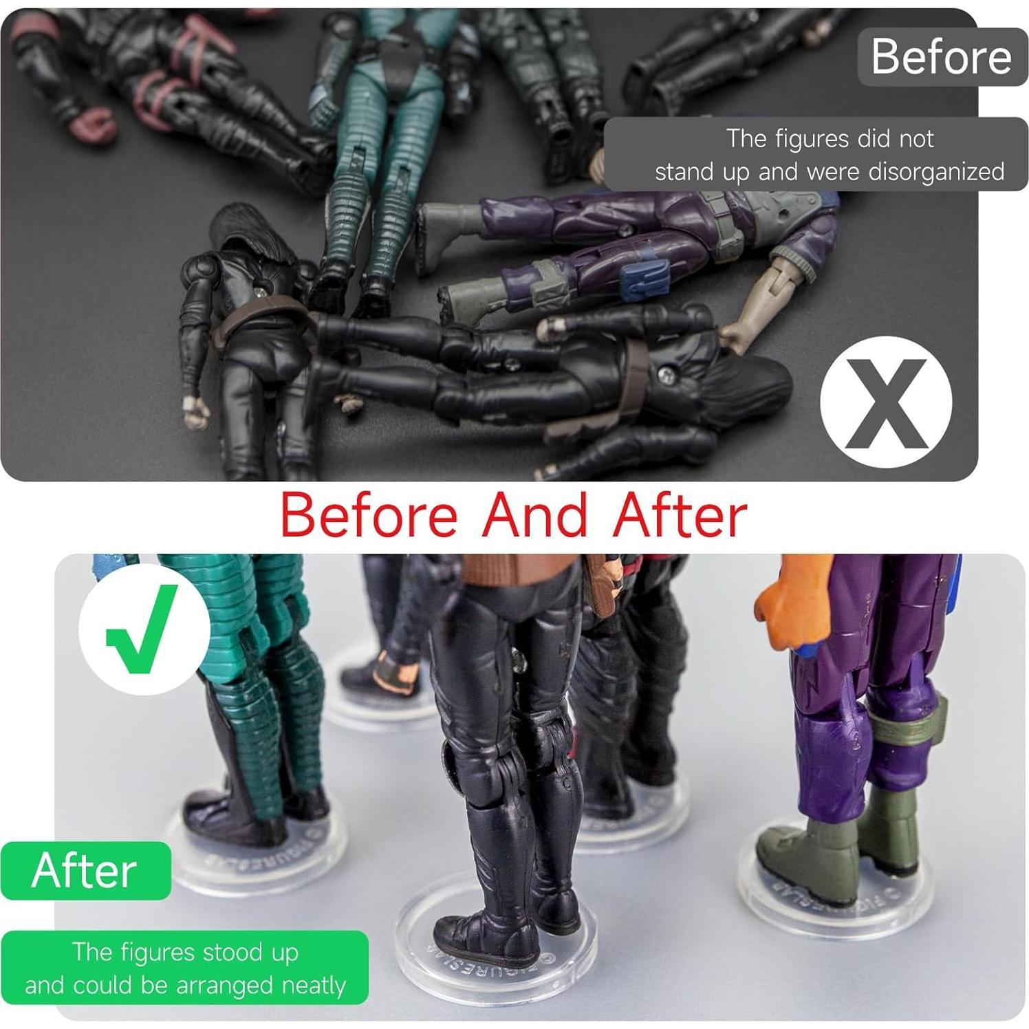 Base de Exhibición Redonda SIXPOINTS 70 Piezas para Figuras