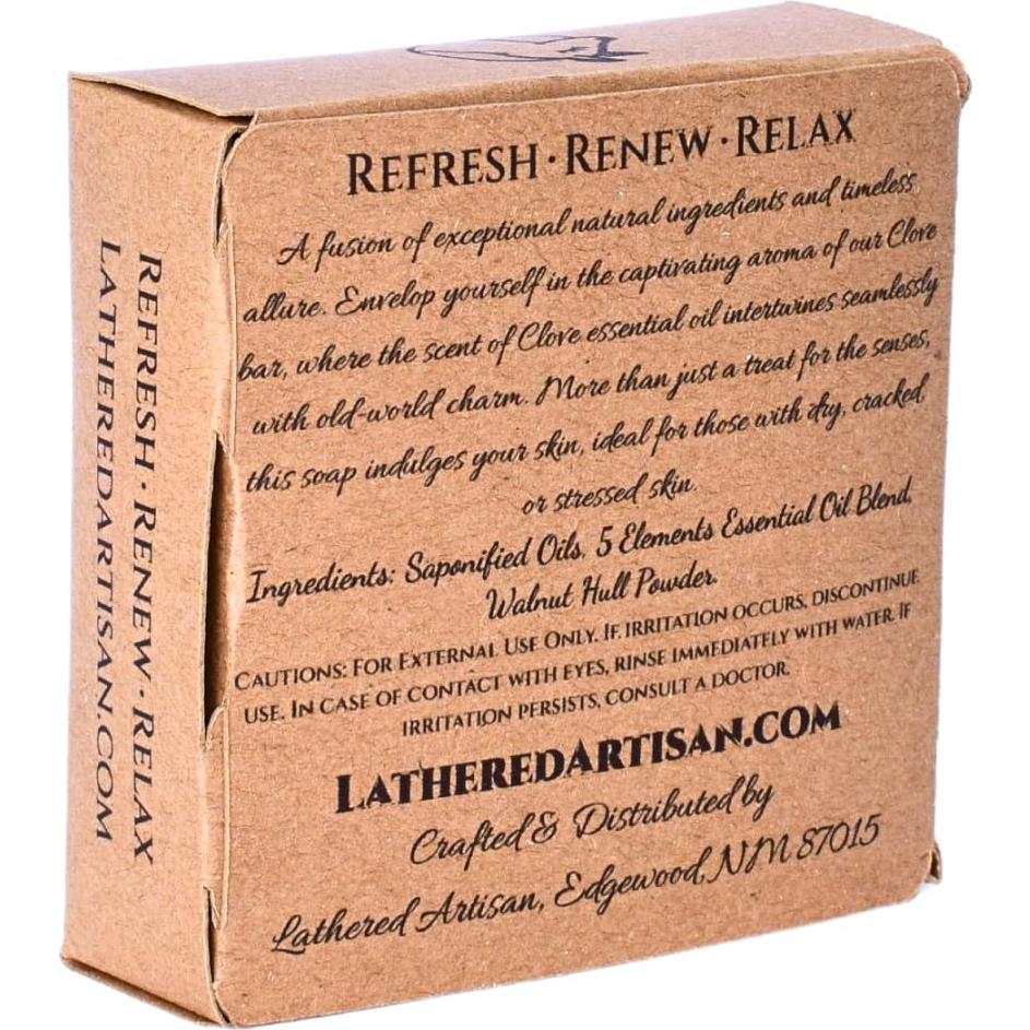 Jabón de Barra Natural Lathered Artisan Clavo 170g