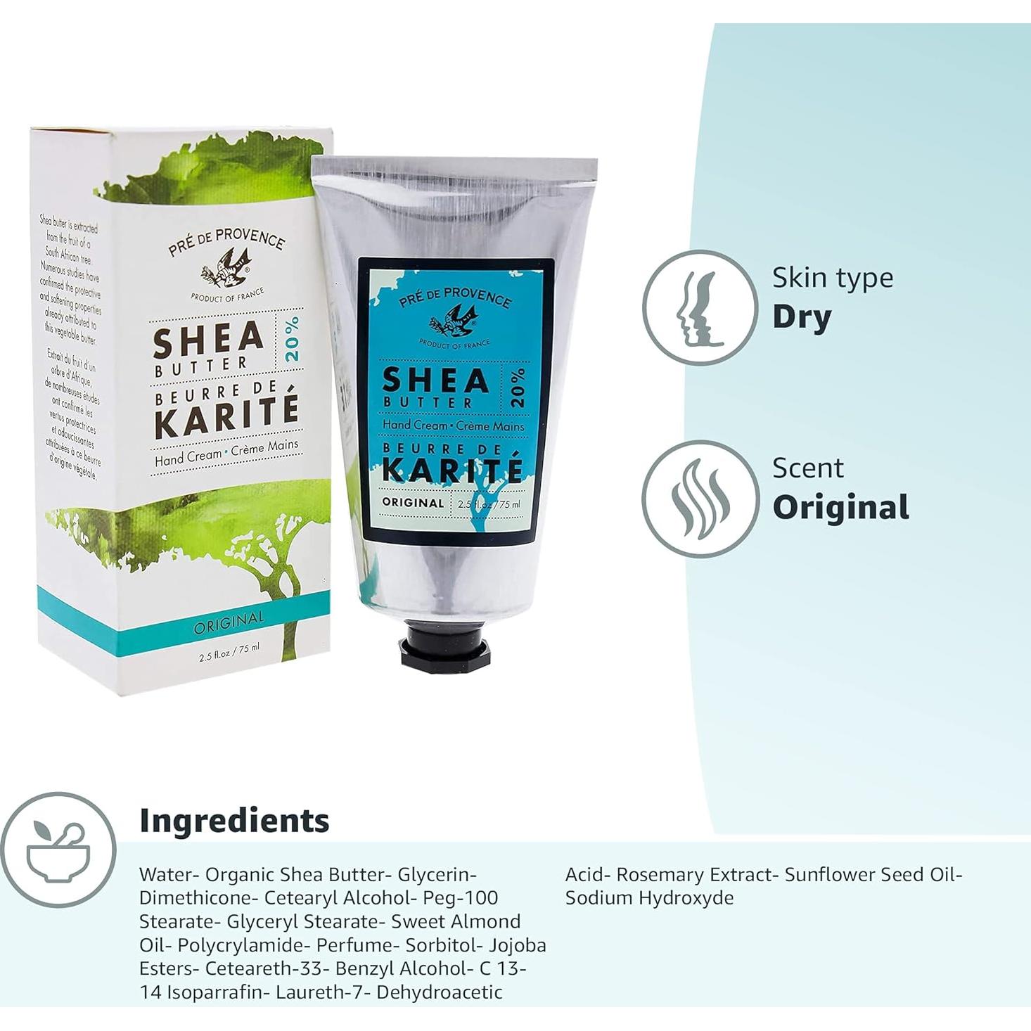 Crema de Manos Hidratante Pre de Provence 75ml Manteca de Karité