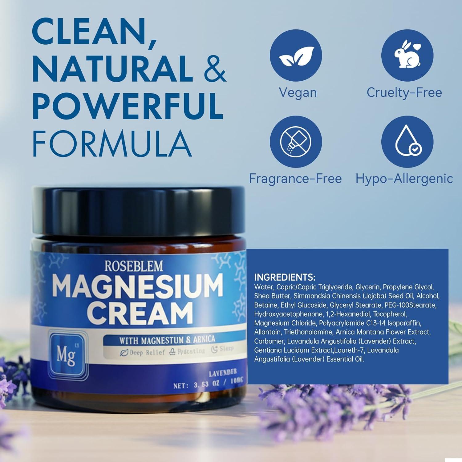 Crema de Magnesio con Árnica y Lavanda Roseblem 100g