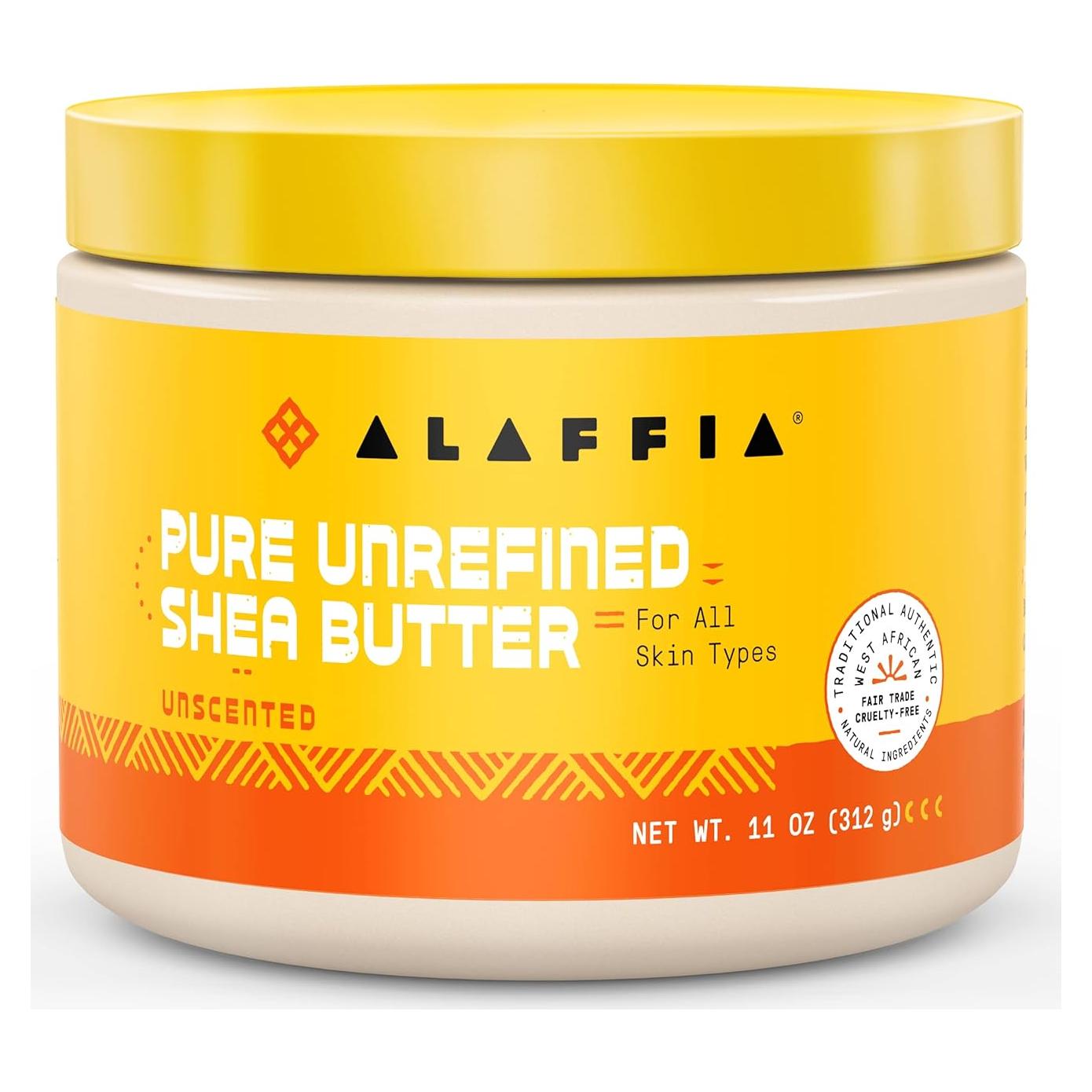 Manteca de Karité Pura Sin Refinar Alaffia 311 g - Hidratante