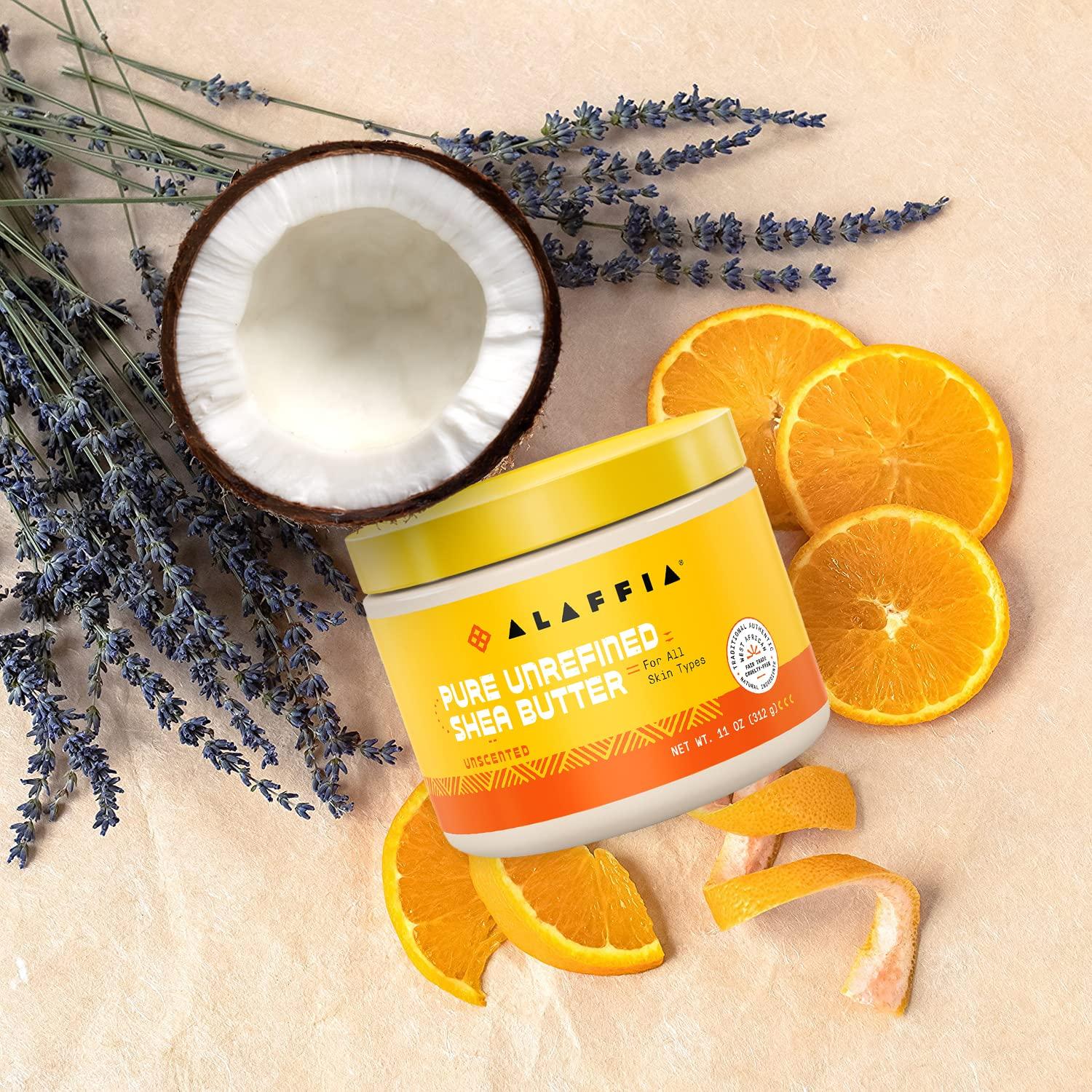 Manteca de Karité Pura Sin Refinar Alaffia 311 g - Hidratante