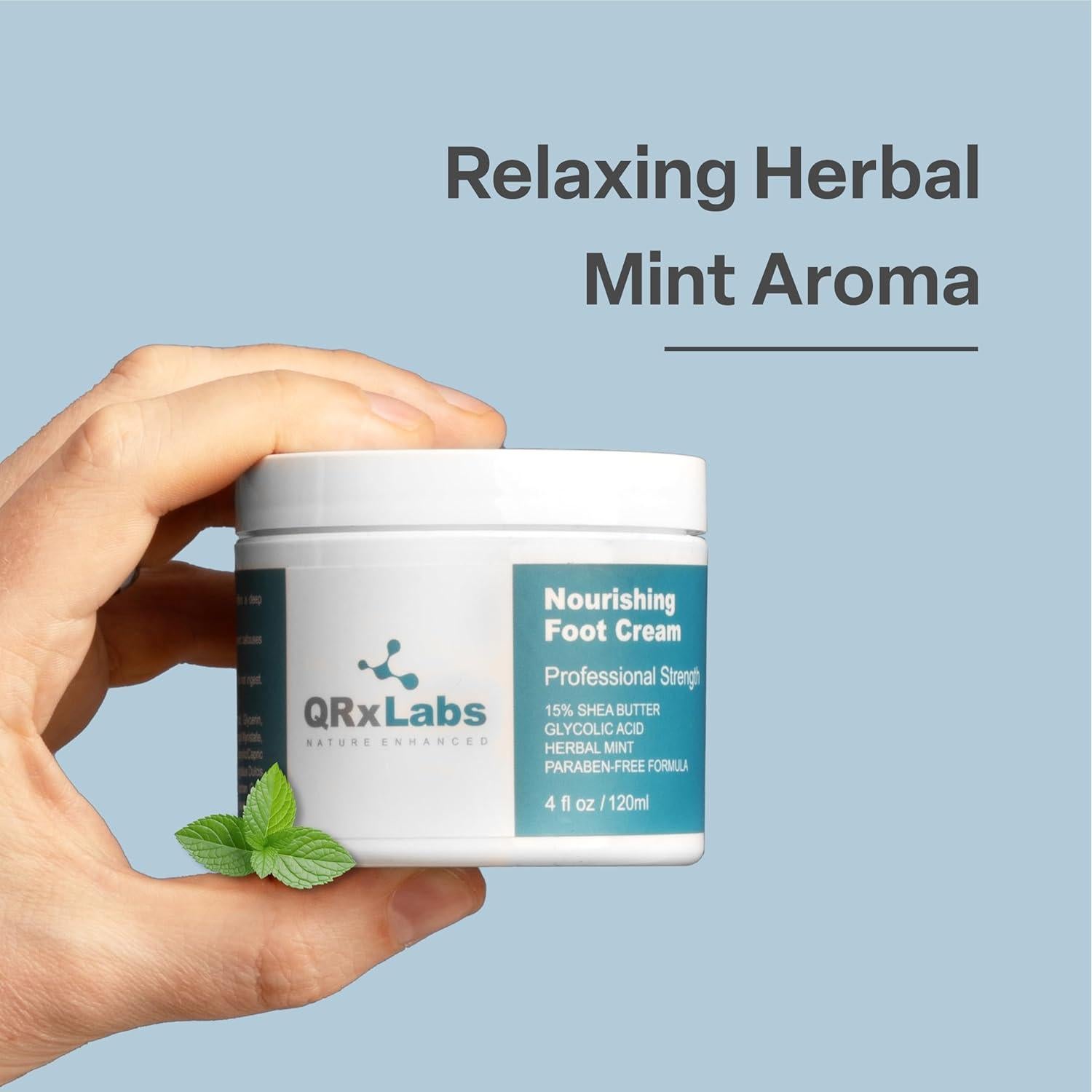 Crema para Pies Shea QRxLabs 113 g - Hidratante y Refrescante