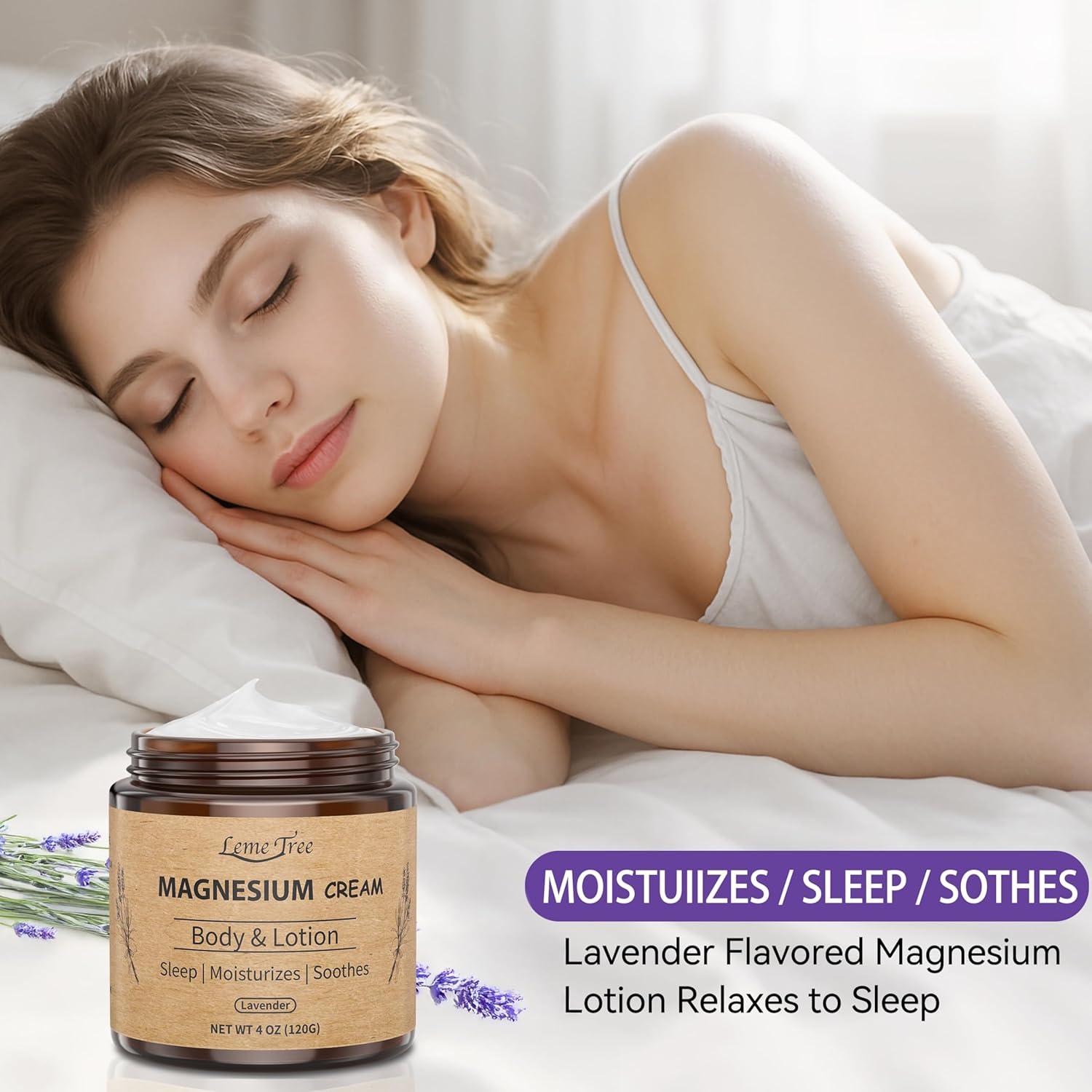 Crema de Magnesio LemeTree 258g - Loción Tópica Relajante