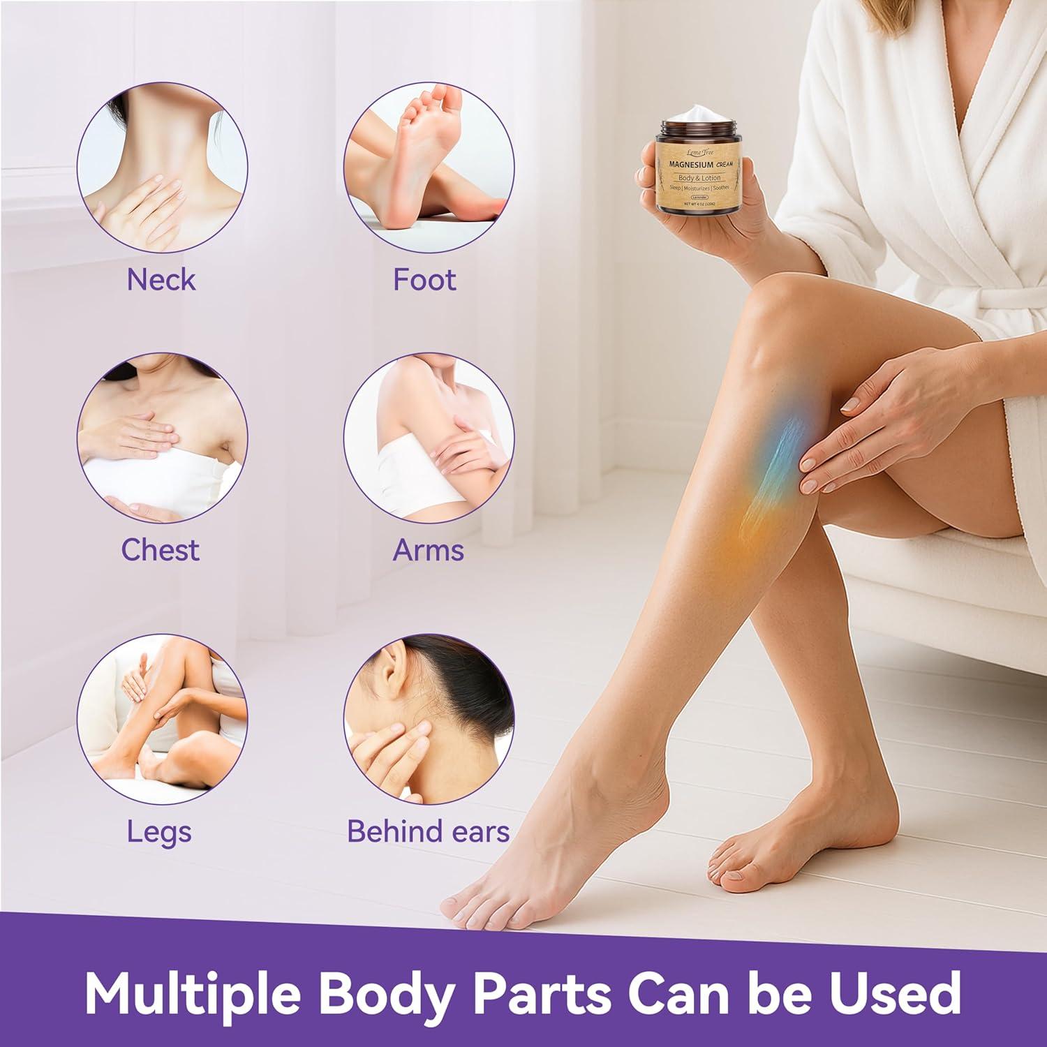 Crema de Magnesio LemeTree 258g - Loción Tópica Relajante