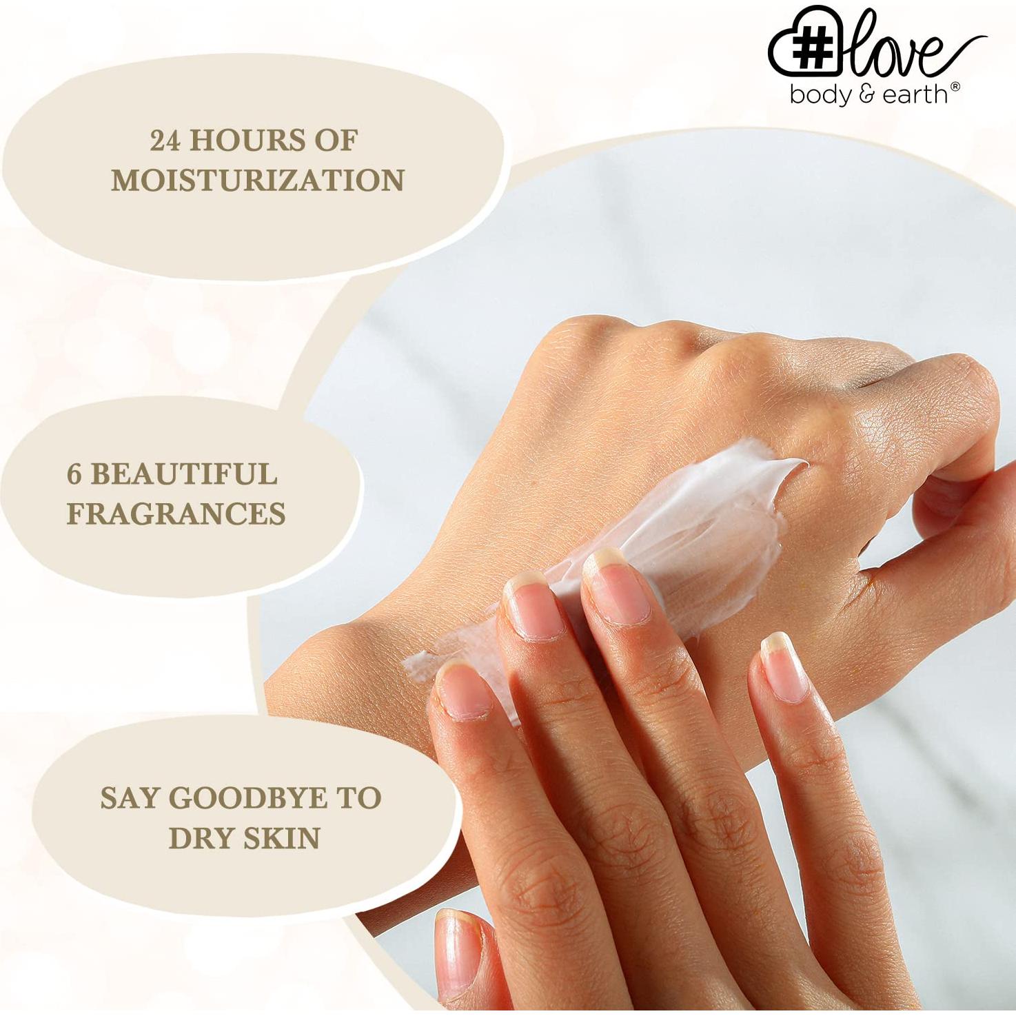 Set de Crema de Manos BODY & EARTH # LOVE - 6 Fragancias