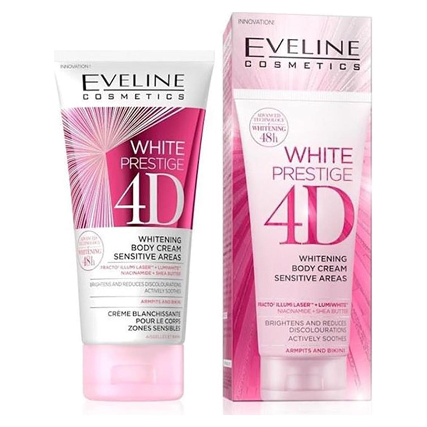 Crema Blanqueadora 4D Eveline 100 ml para Áreas Sensibles