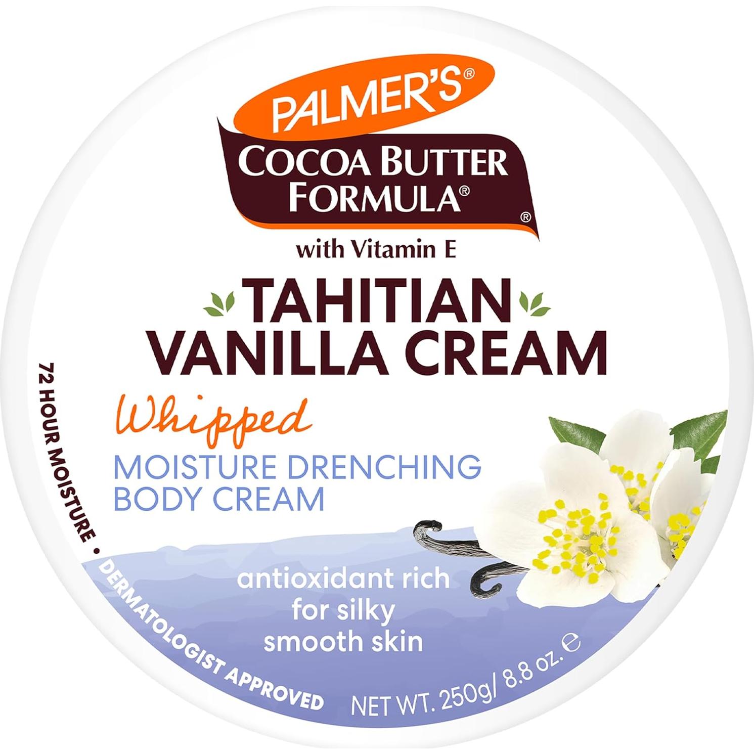 Crema Corporal Palmer's Manteca de Cacao 248 g Hidratación Vainilla