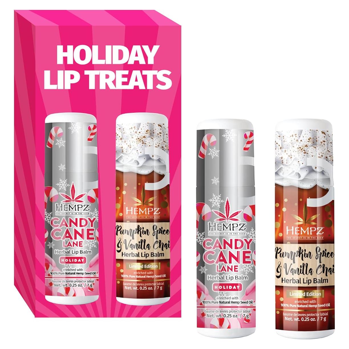 Bálsamo Labial Hempz 2-Pack Especias de Calabaza y Menta