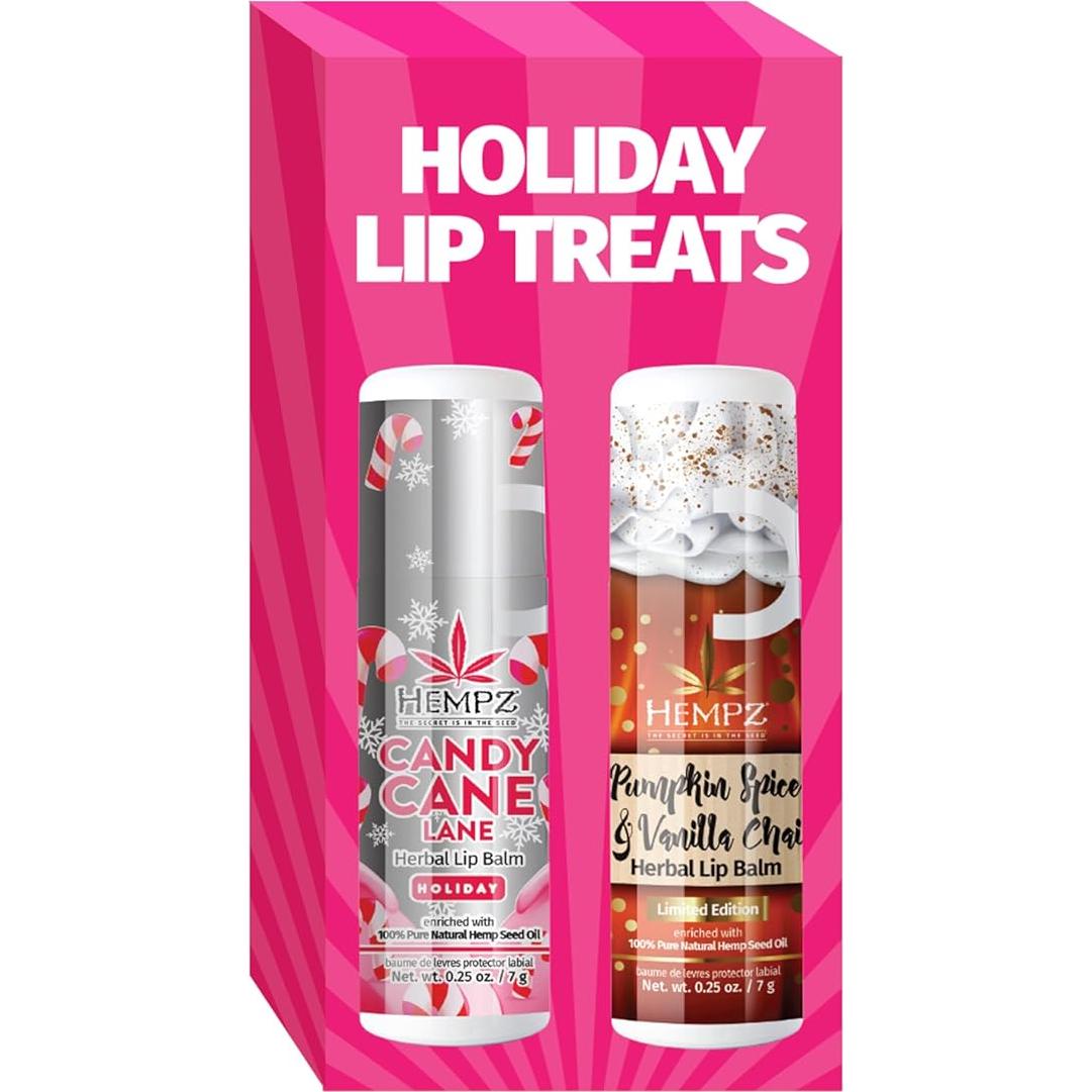 Bálsamo Labial Hempz 2-Pack Especias de Calabaza y Menta