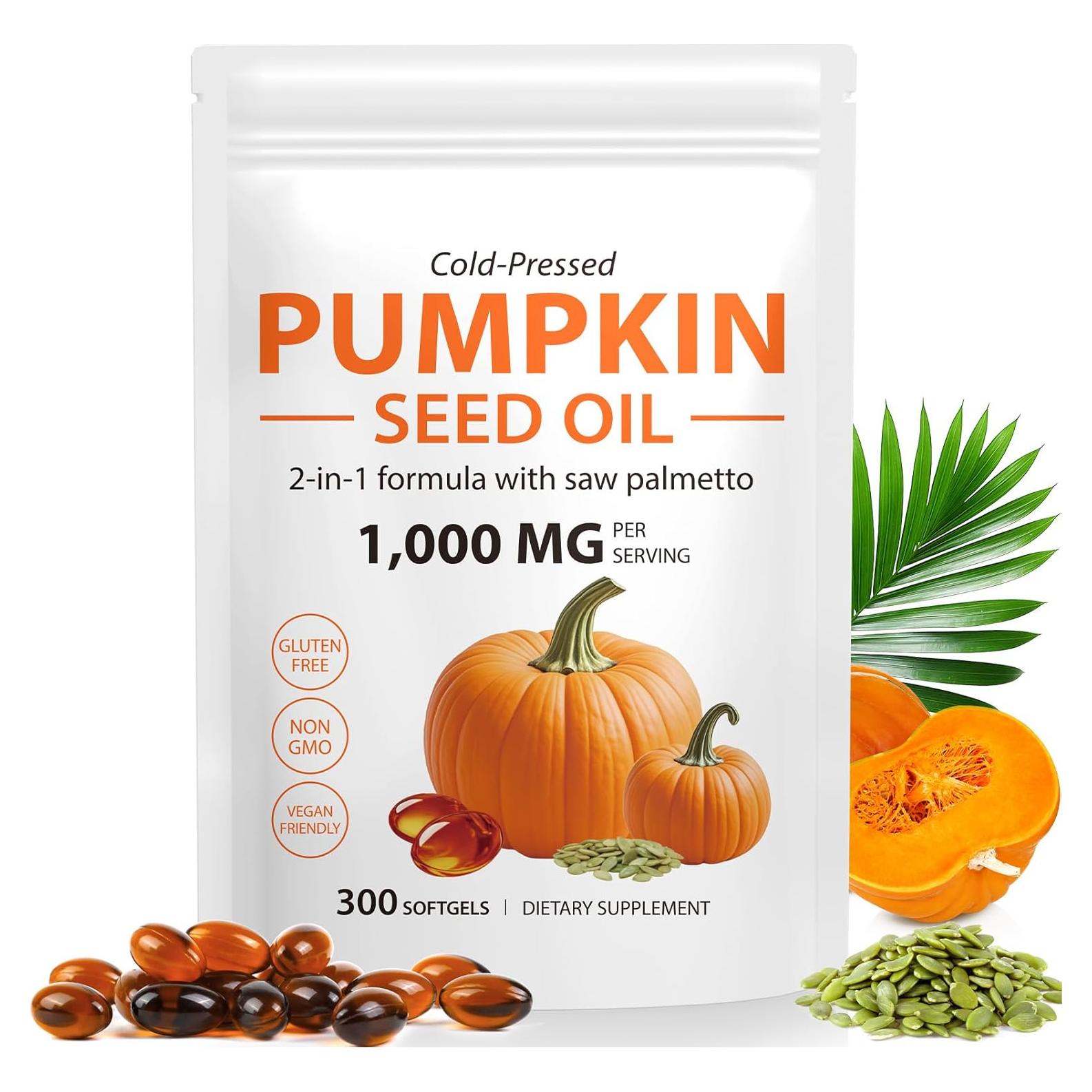 Cápsulas de Aceite de Semilla de Calabaza Ruduwu 300 pcs