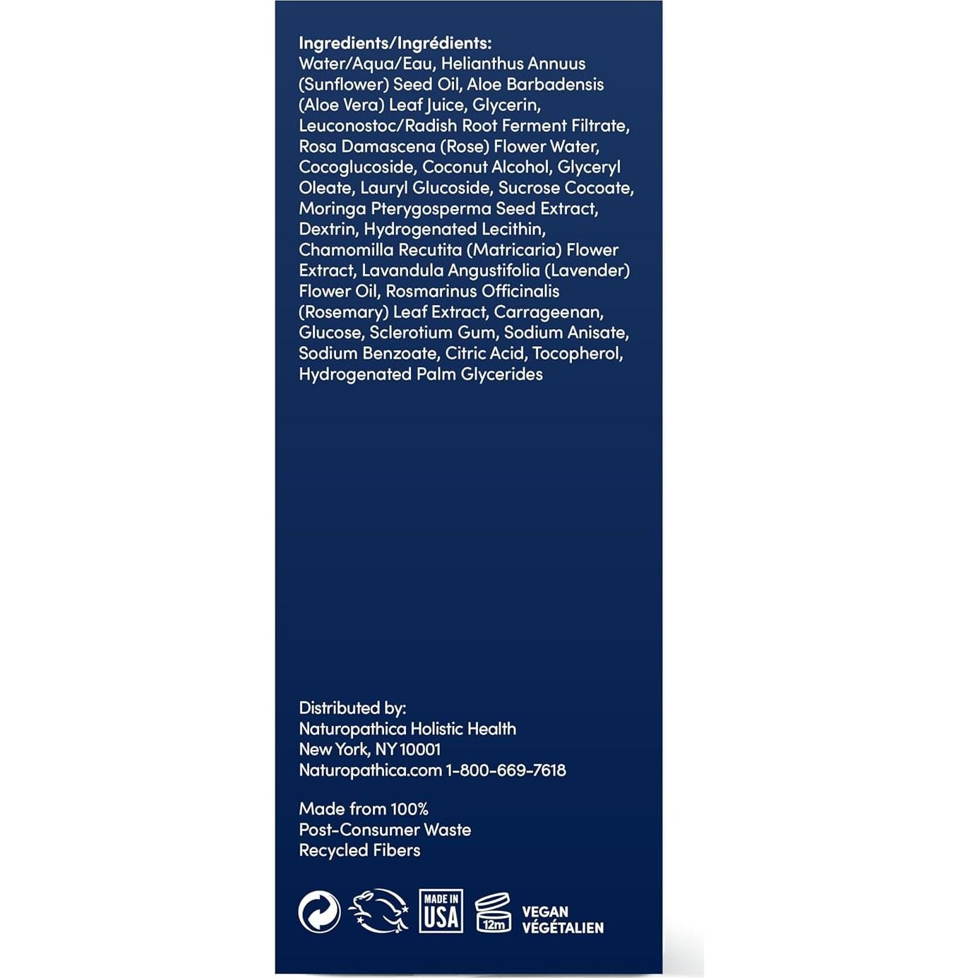 Leche Limpiadora Naturopathica 148 ml - Facial Piel Seca y Sensible