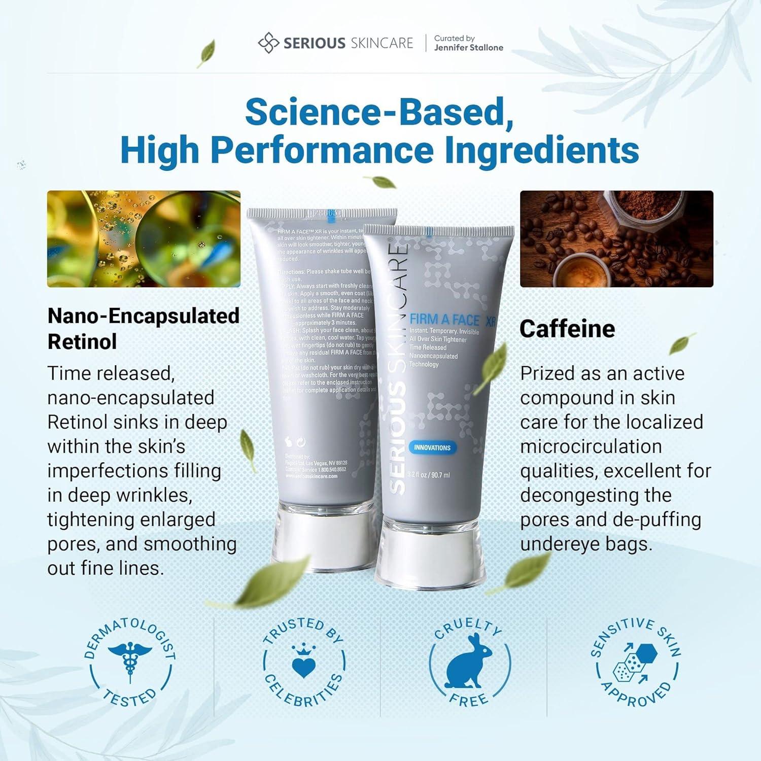 Apretador Temporal de Piel Serious Skincare Firm A Face XR 95ml