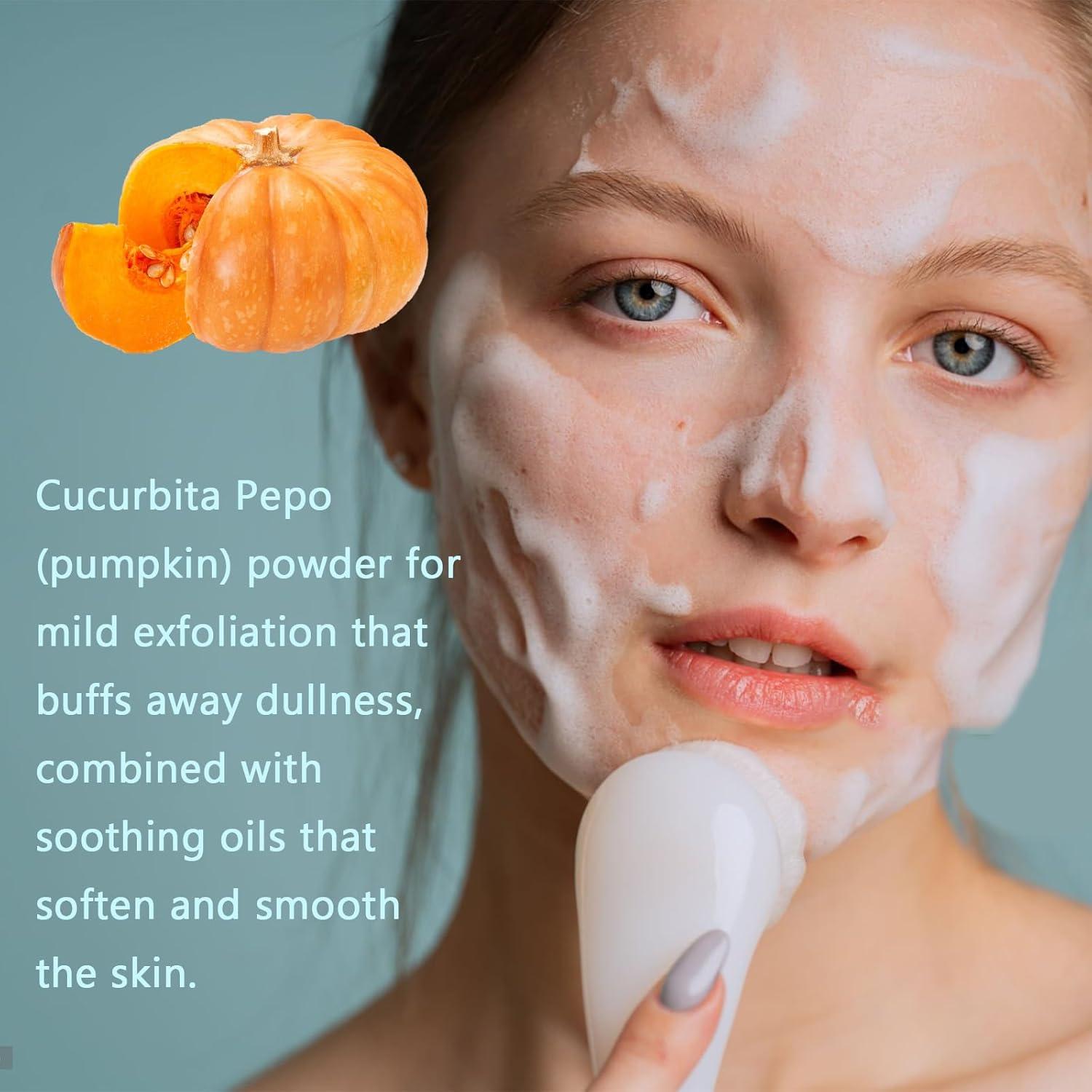 Jabón Facial Natural HWM de Calabaza 100g Hidratante y Calmante