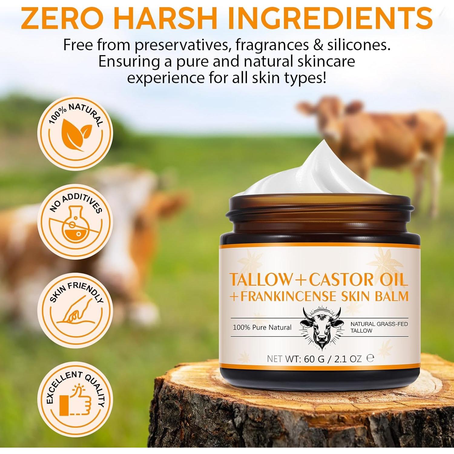 Crema de Sebo de Res WELOSUER 62.37 ml con Incienso y Aceite de Ricino