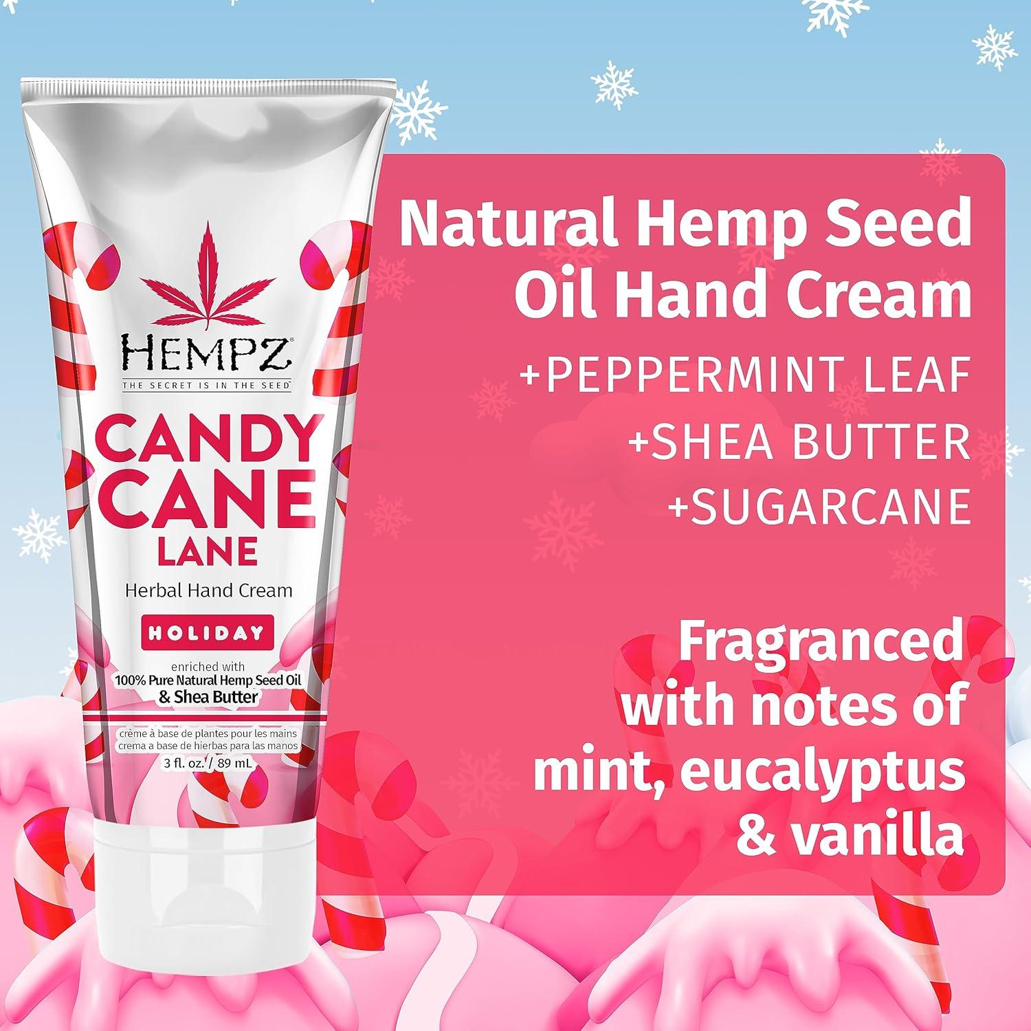 Crema de Manos Hidratante Hempz Candy Cane Lane 85 g