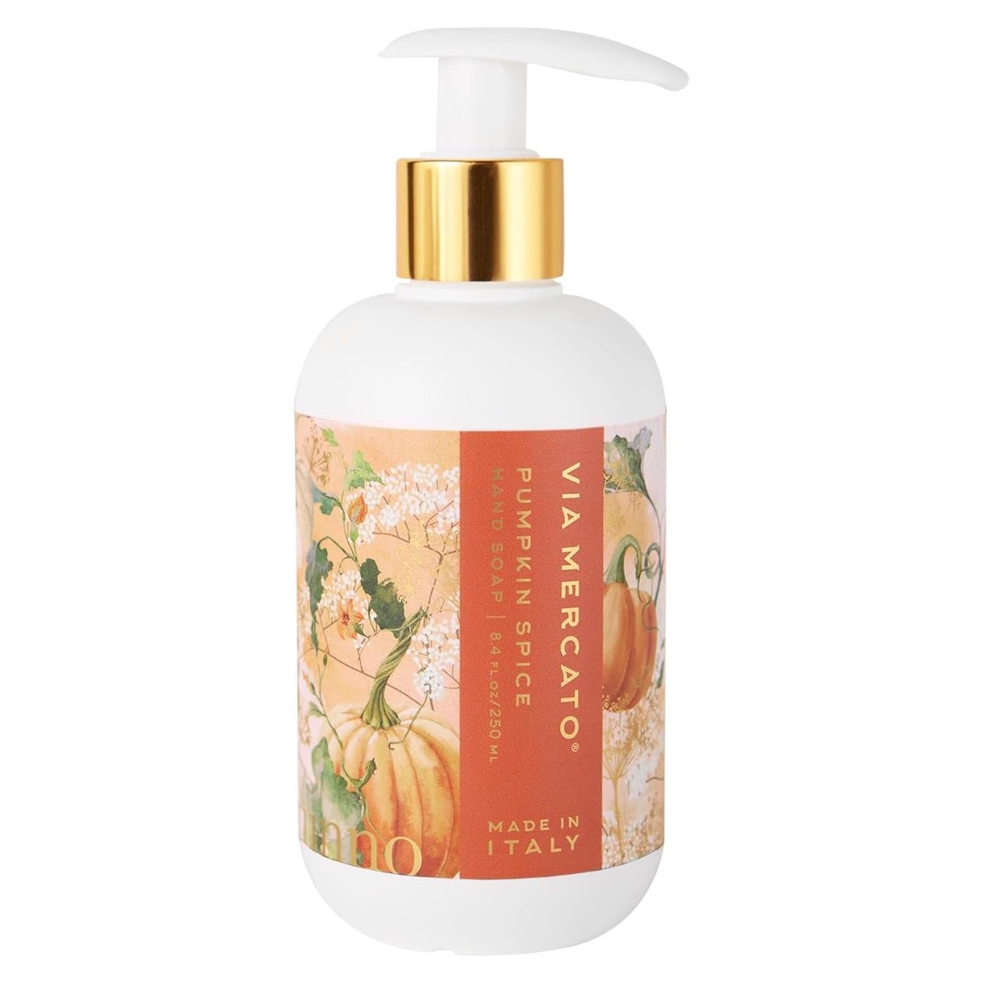 Jabón Líquido de Manos Via Mercato 250 ml Especias de Calabaza