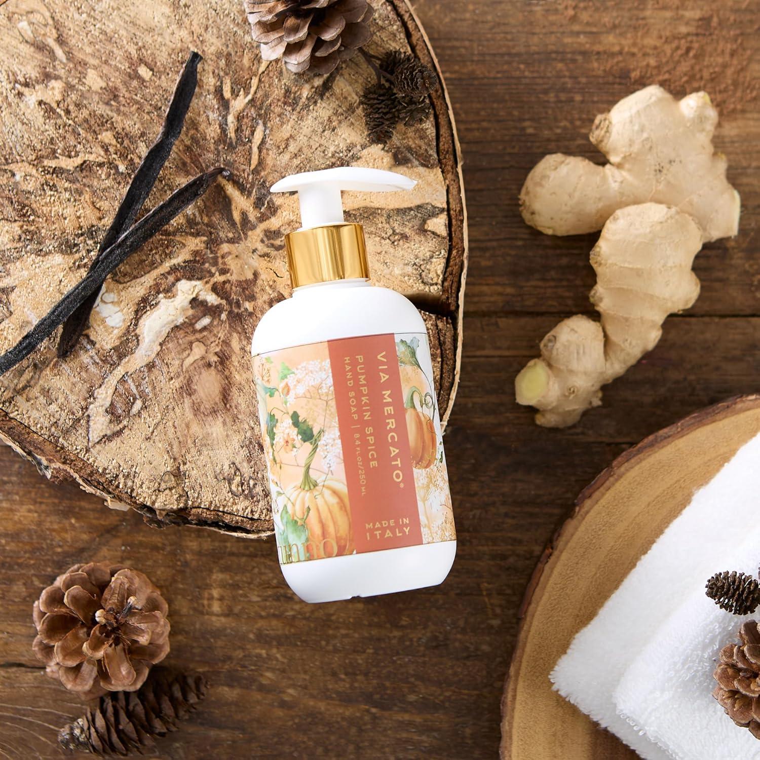 Jabón Líquido de Manos Via Mercato 250 ml Especias de Calabaza