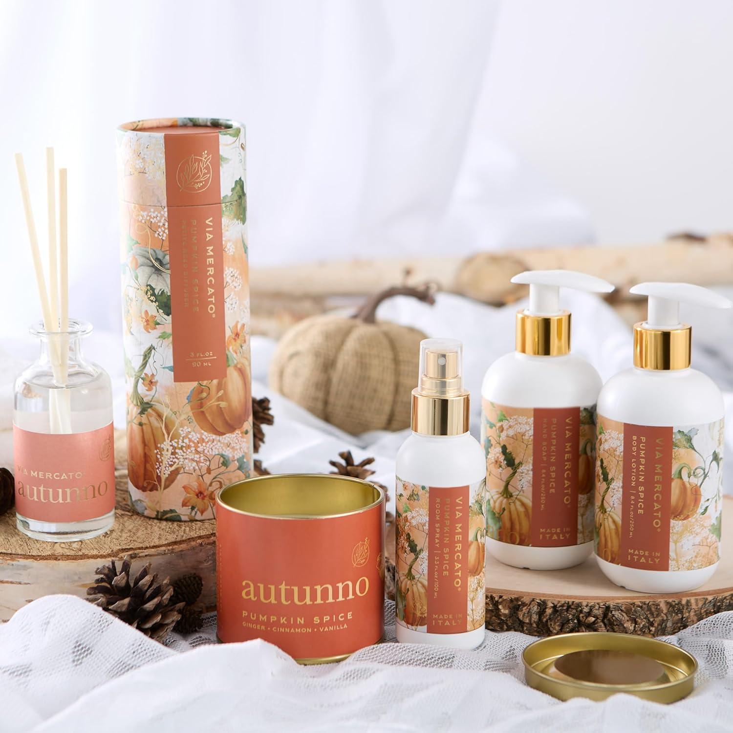 Jabón Líquido de Manos Via Mercato 250 ml Especias de Calabaza