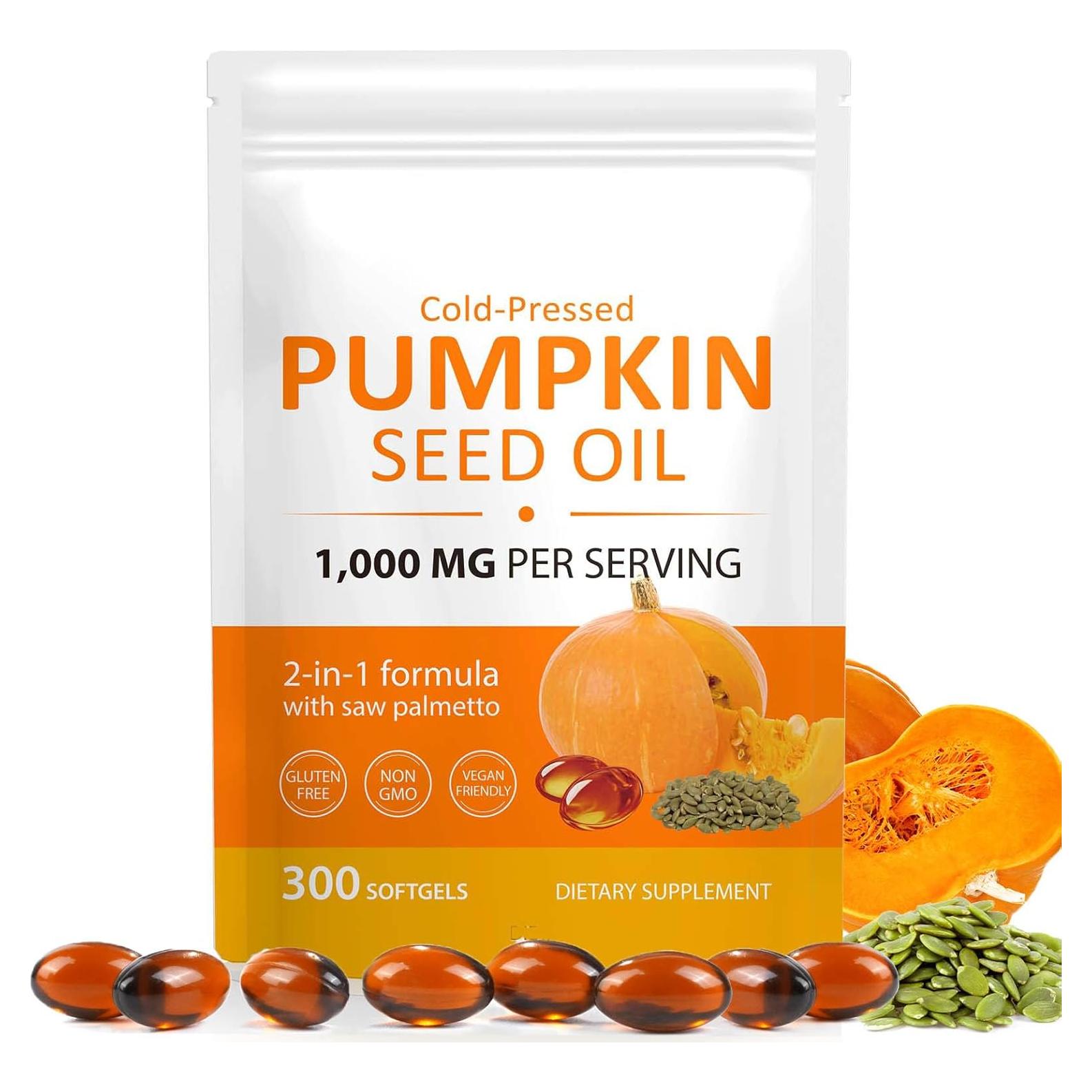 Aceite de Semilla de Calabaza y Saw Palmetto 300 Gelatinas