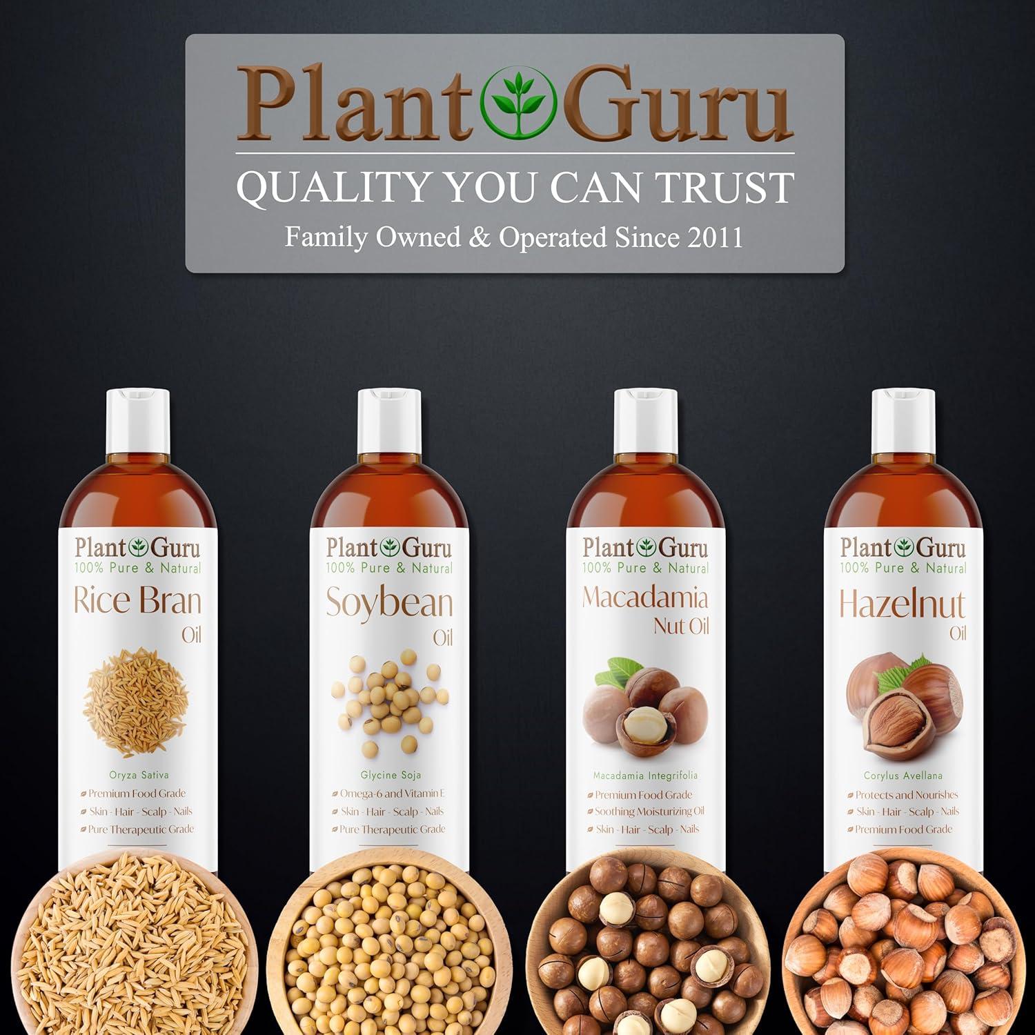 Aceite de Salvado de Arroz 473 ml Plant Guru - 100% Puro y Natural