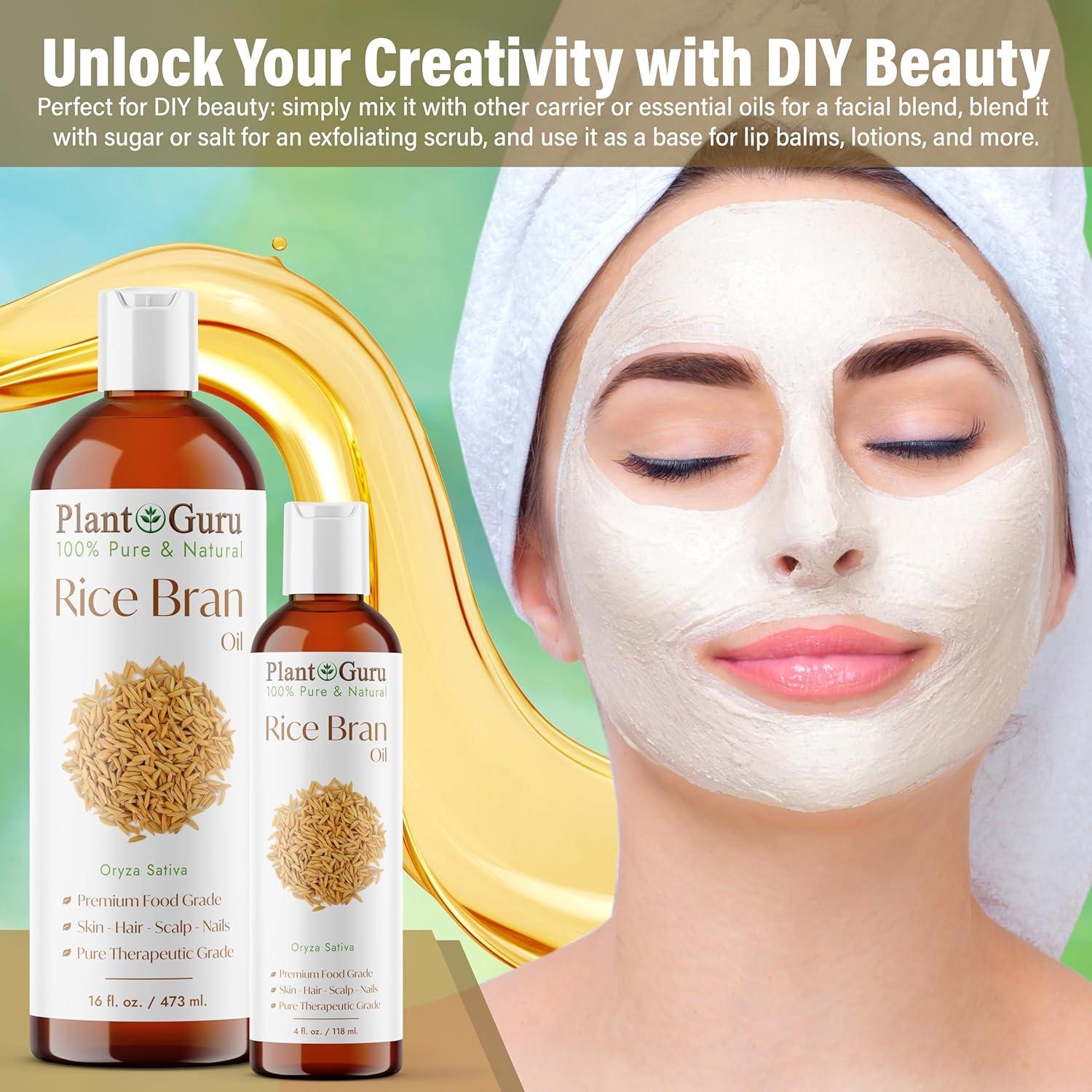 Aceite de Salvado de Arroz 60 ml - 100% Puro y Natural