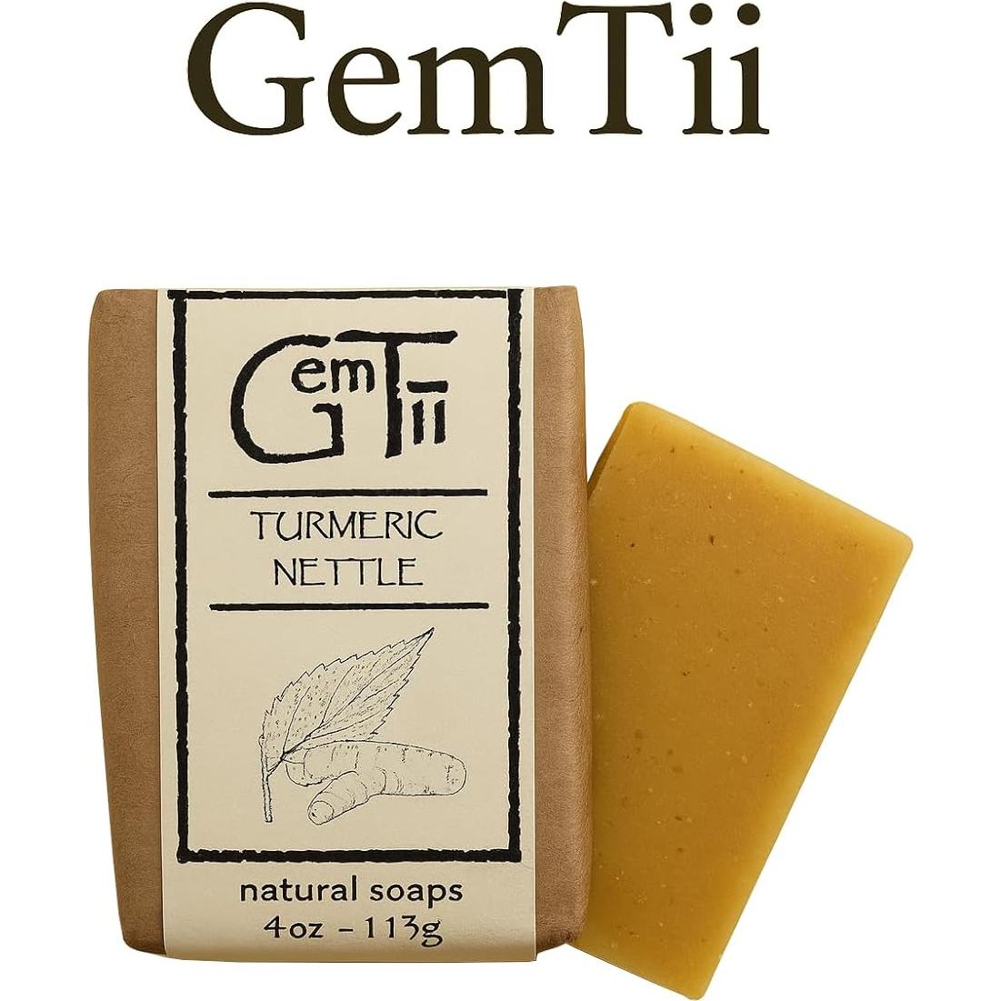 Jabón Natural de Cúrcuma y Ortiga - Hecho a Mano 113g