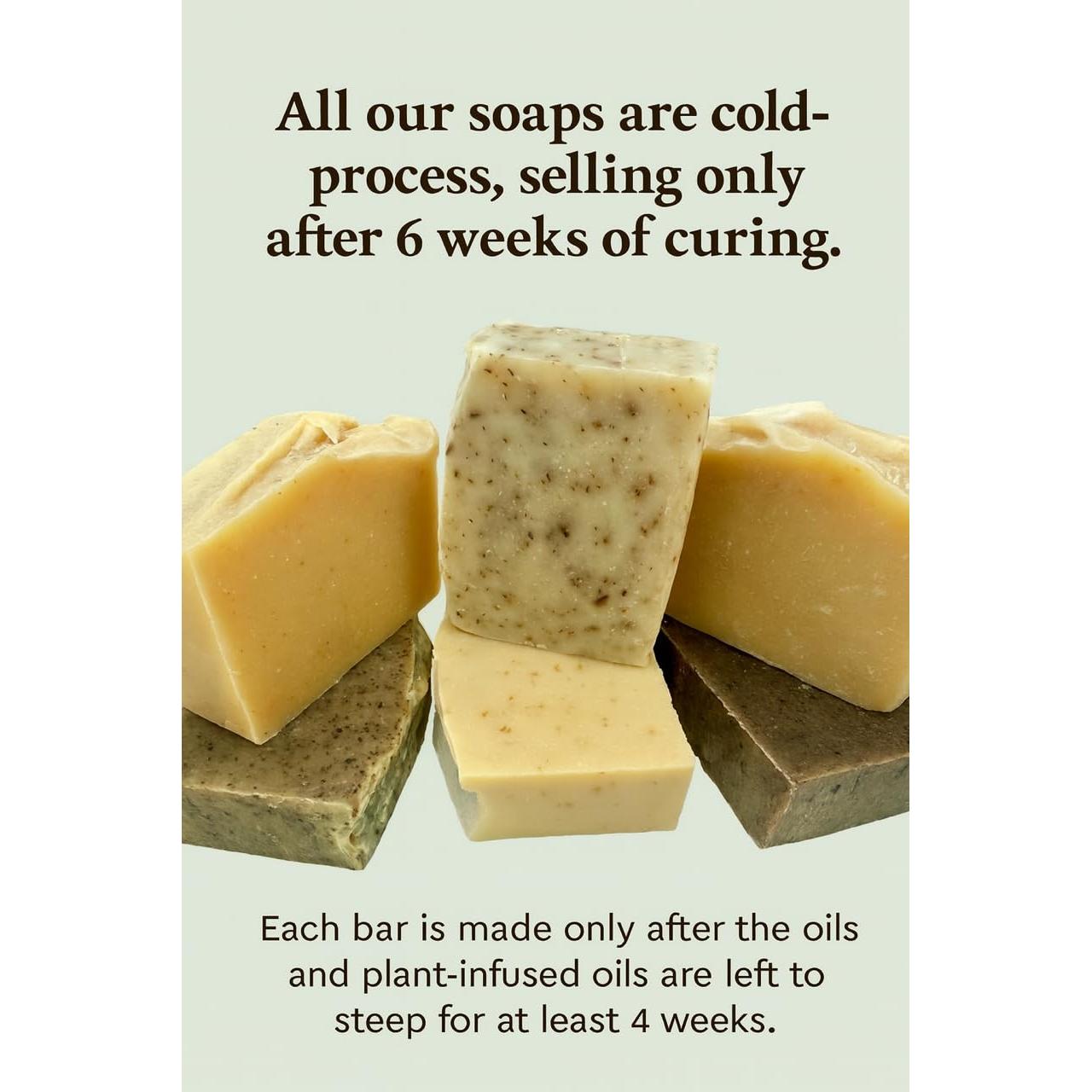 Jabón Natural de Cúrcuma y Ortiga - Hecho a Mano 113g