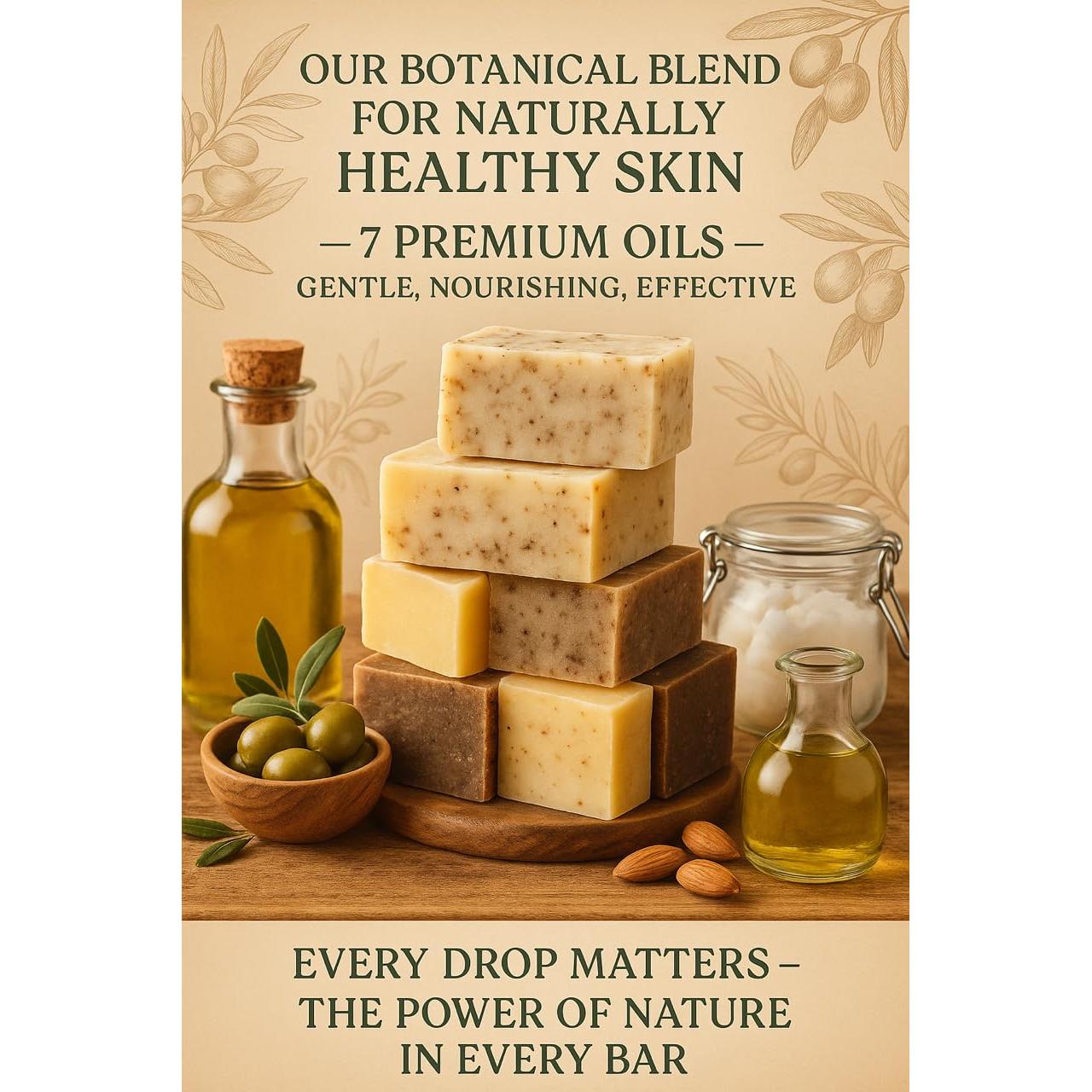 Jabón Natural de Cúrcuma y Ortiga - Hecho a Mano 113g