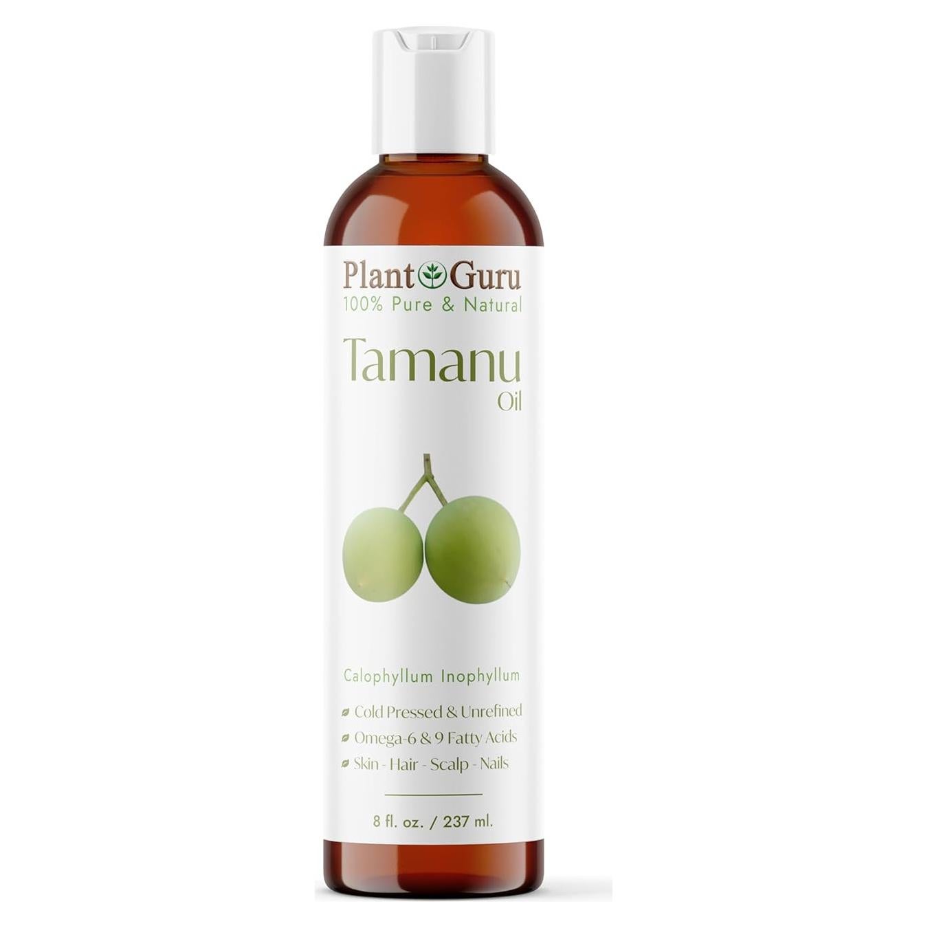 Aceite de Tamanu 236.6 ml Prensado en Frío 100% Puro Natural