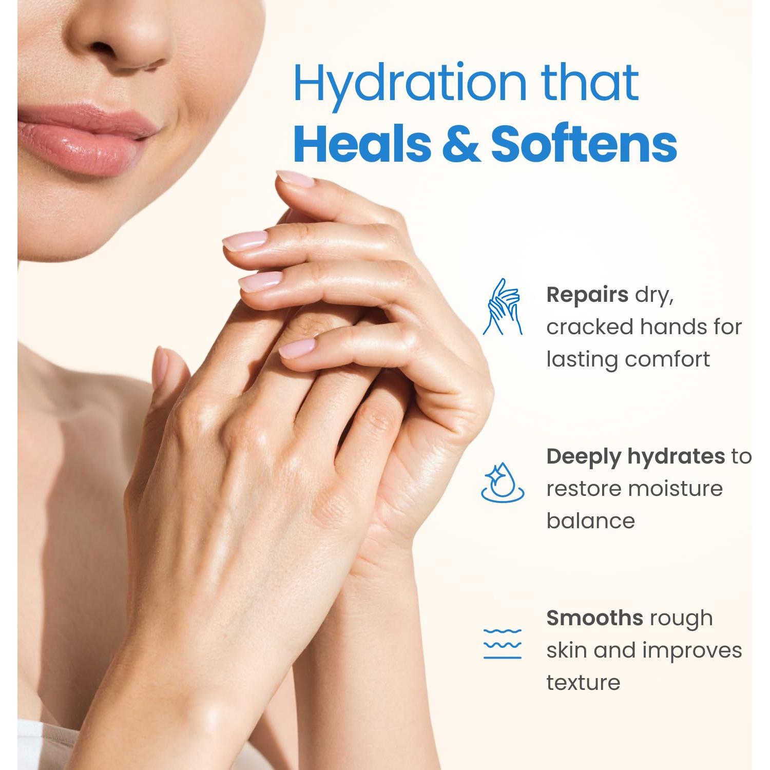 Mascarilla Hidratante para Manos PLANTIFIQUE - 4 Pares con Ácido Hialurónico y Karité