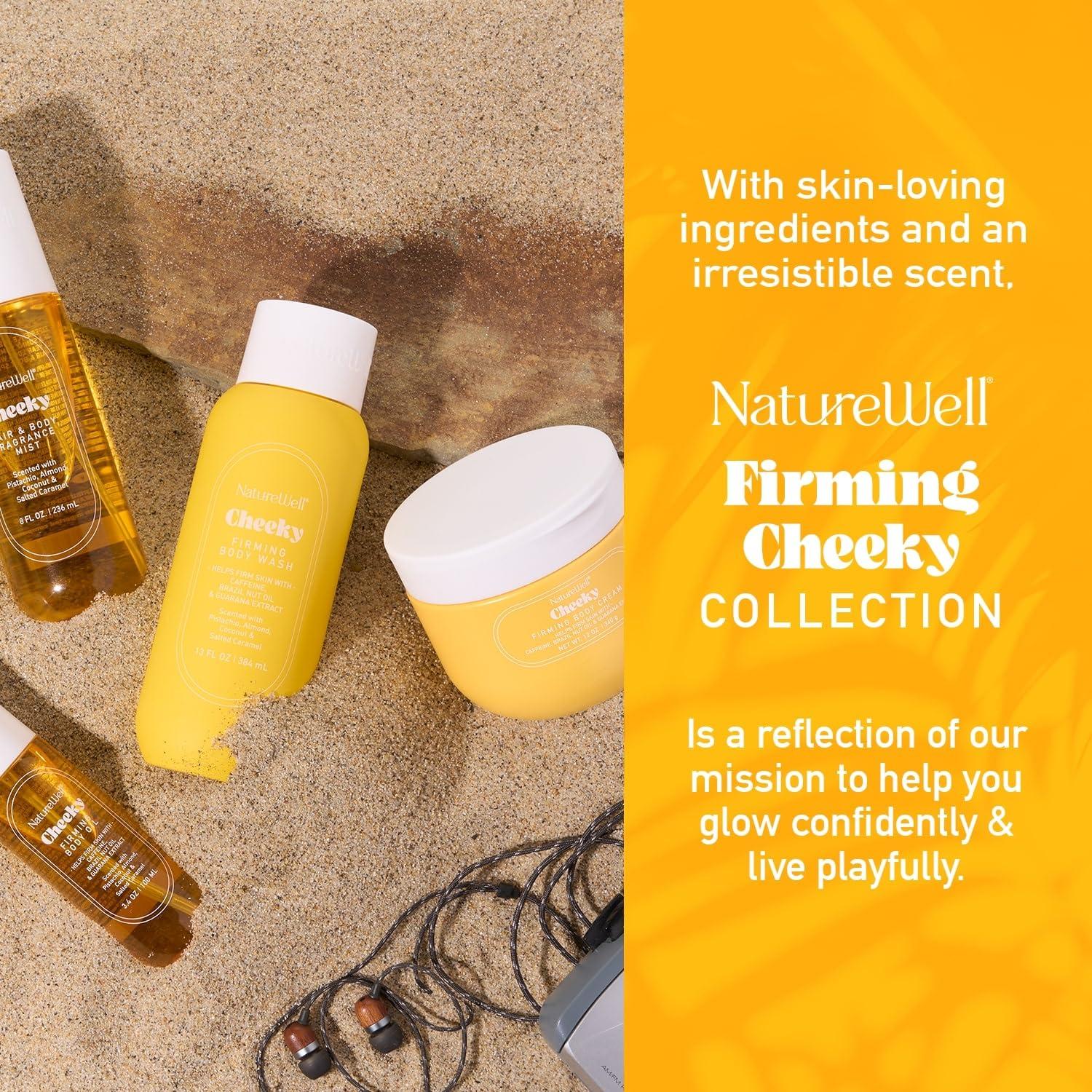 Paquete Cheeky NatureWell: Gel de Ducha 368ml, Aceite 100ml, Crema 340ml