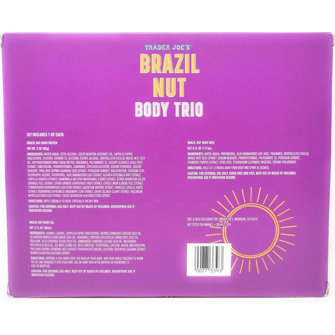 Conjunto de Regalo Trio Corporal Trader Joe's - Nuez de Brasil