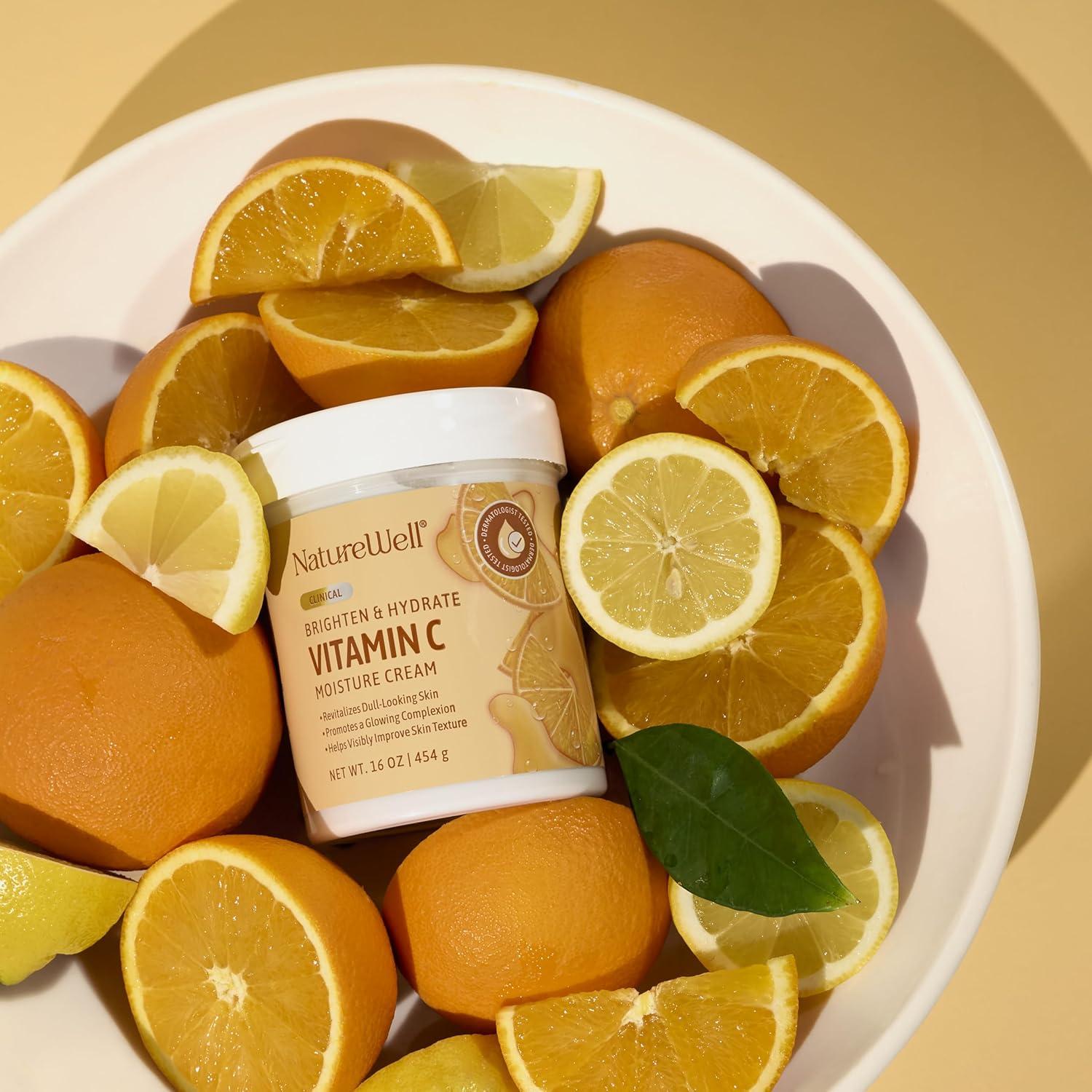 Crema Hidratante de Vitamina C Nature Well 453g - Piel Radiante