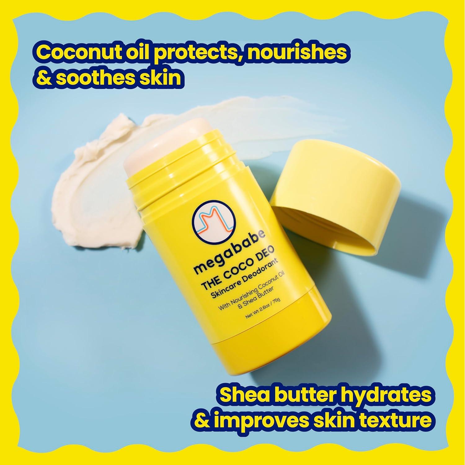 Desodorante Megababe The Coco Deo 73.9 g - Protección 72h