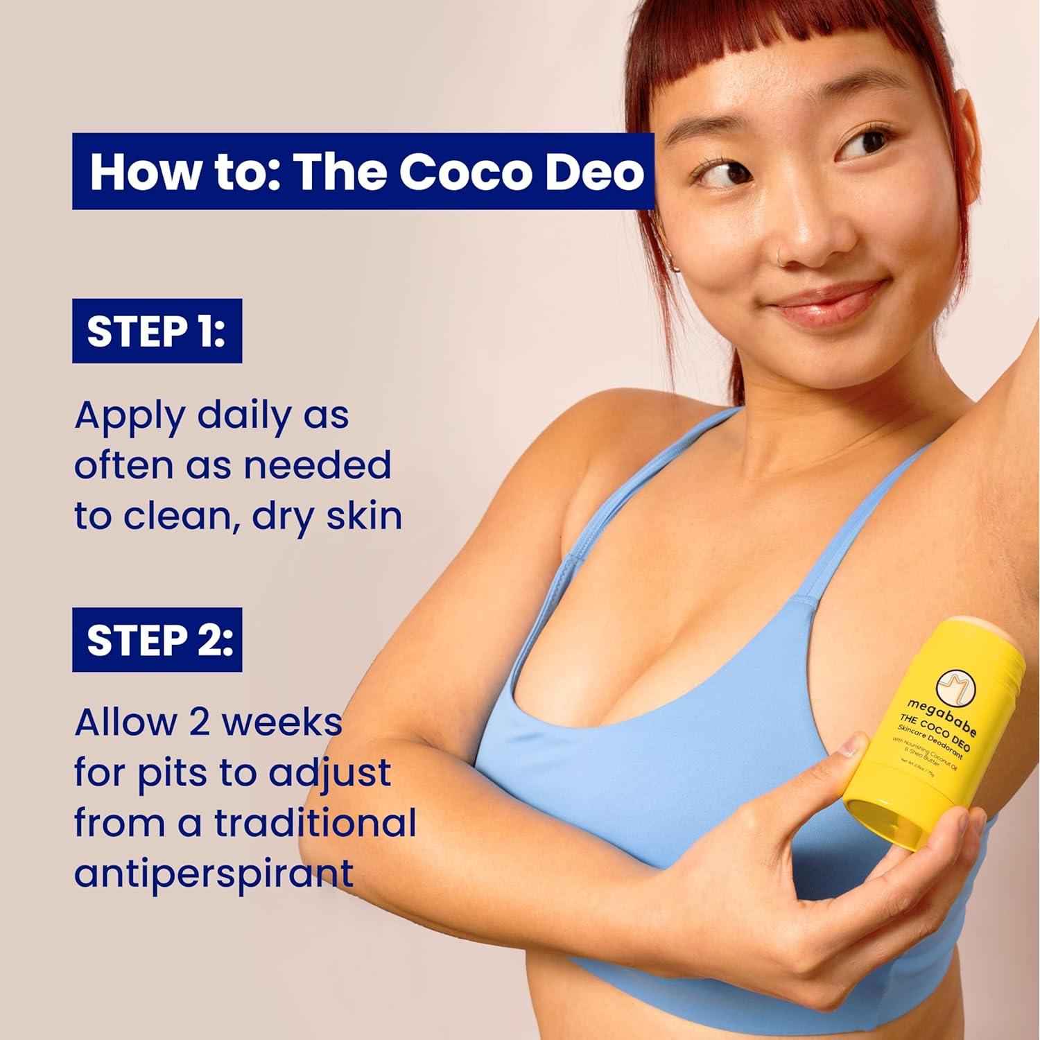 Desodorante Megababe The Coco Deo 73.9 g - Protección 72h