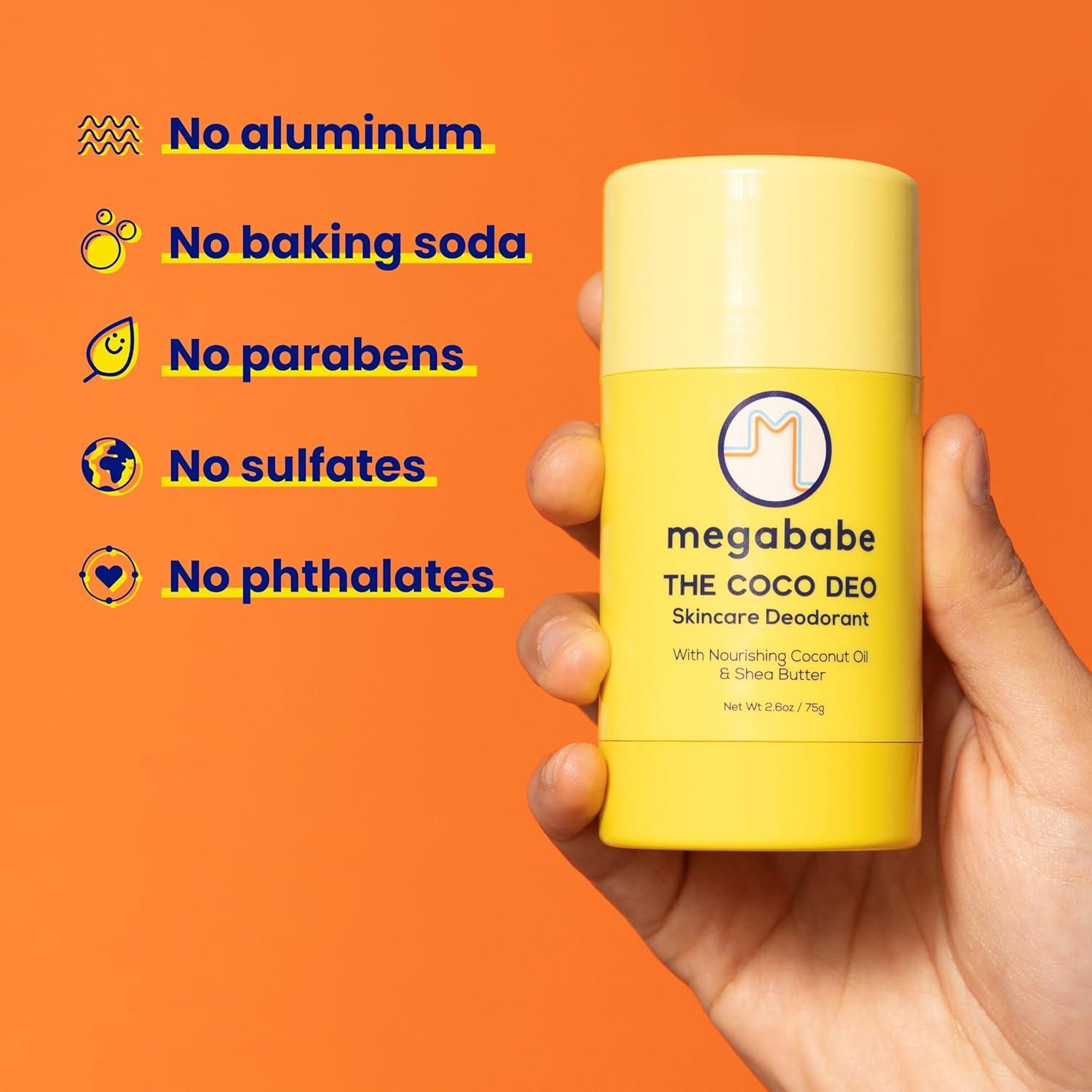 Desodorante Megababe The Coco Deo 73.9 g - Protección 72h