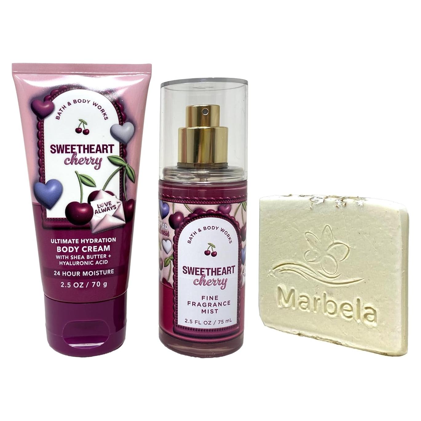 Mini Fragancia Cereza Dulce Baño y Cuerpo Trabajos 70g