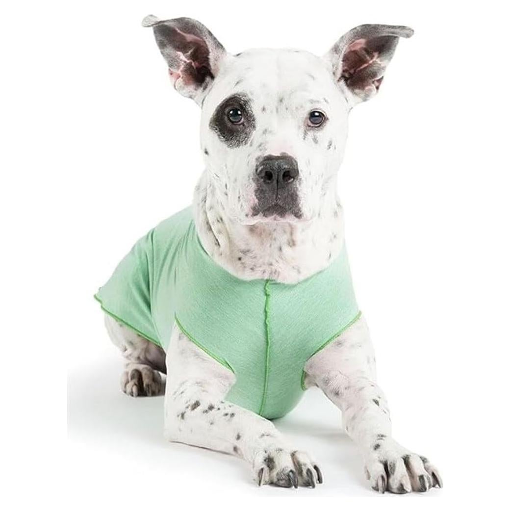 Camisa Solar para Perros Goldpaw UV Verde Pistacho T26