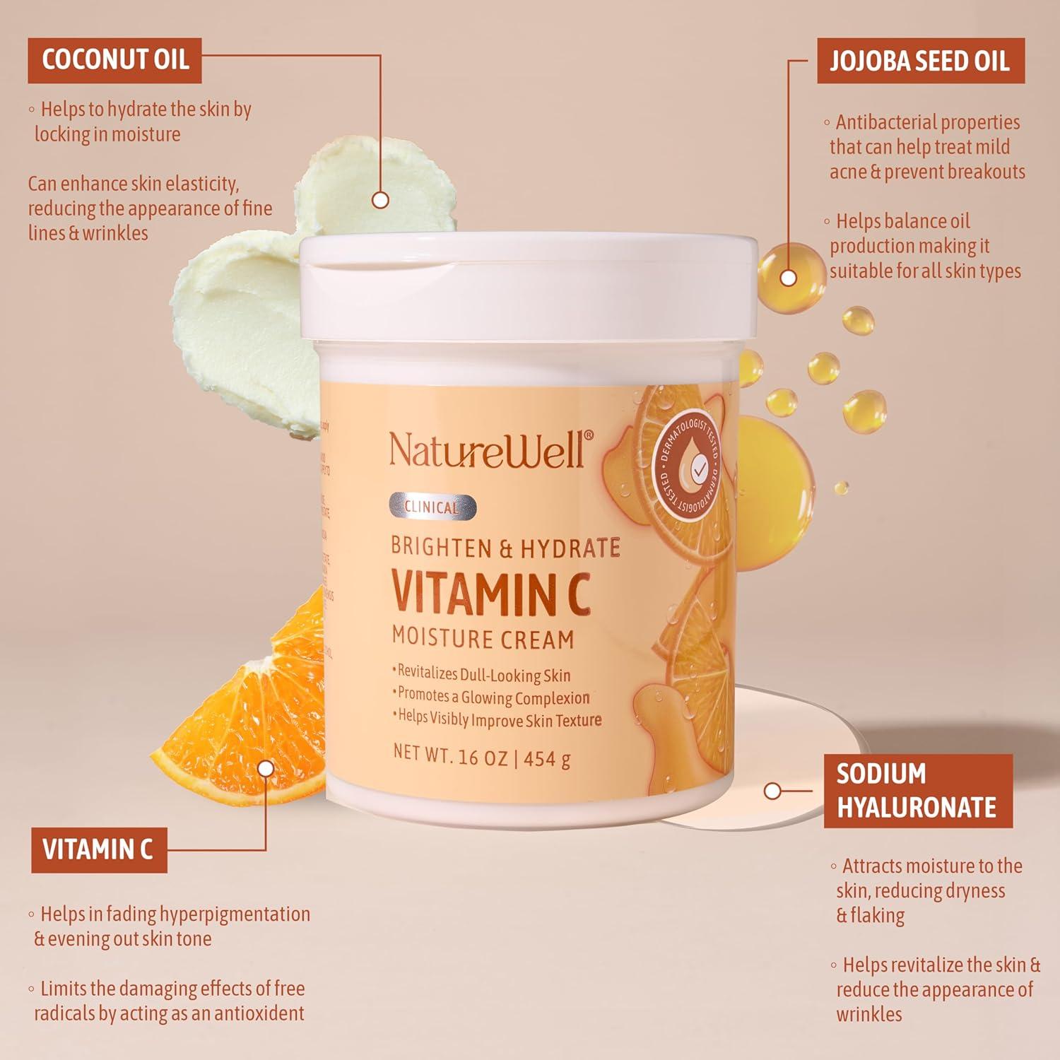 Crema Hidratante Antienvejecimiento Nature Well 200ml Retinol Vitamina C