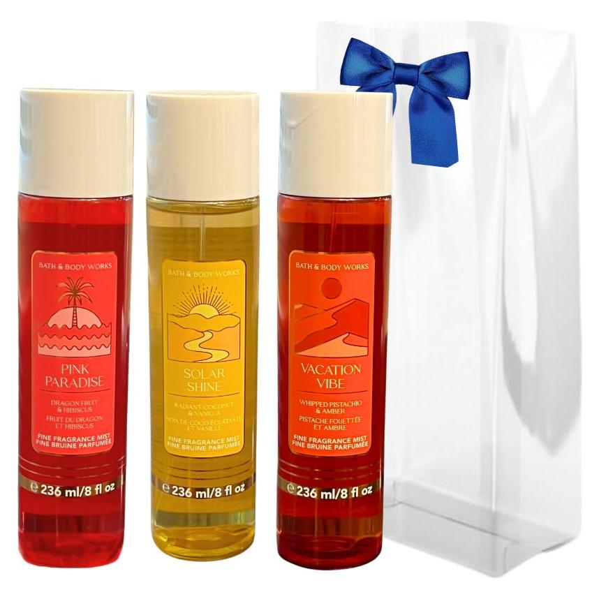 Conjunto de Fragancias Fina Baño y Cuerpo Trabajos 3 Piezas 236.6 ml