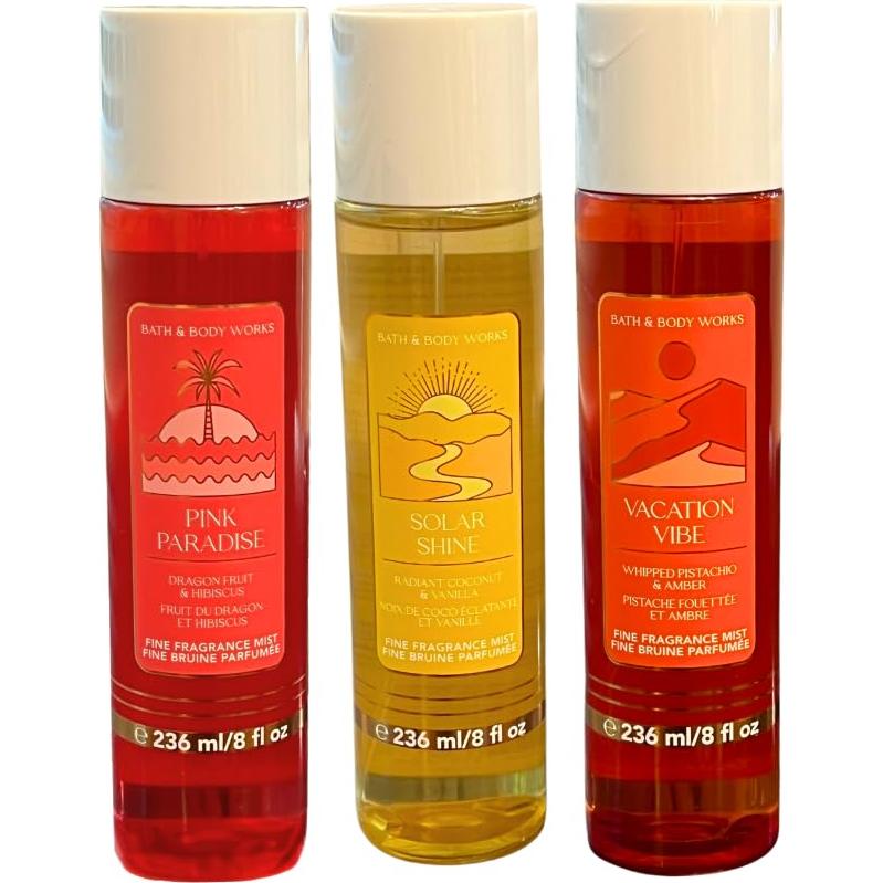 Conjunto de Fragancias Fina Baño y Cuerpo Trabajos 3 Piezas 236.6 ml