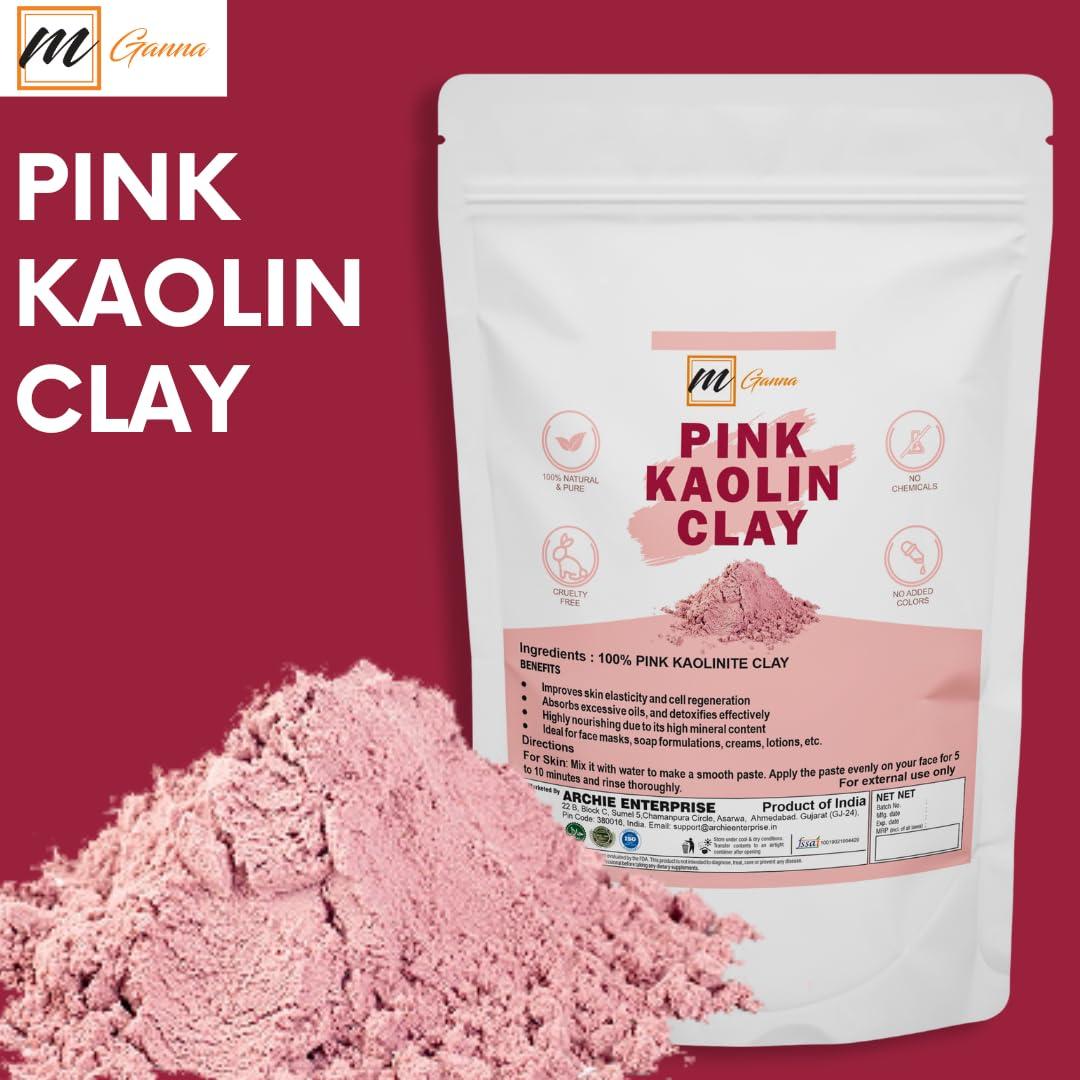 Arcilla Rosa Natural mGanna 227g - Kaolín para Piel Sensible