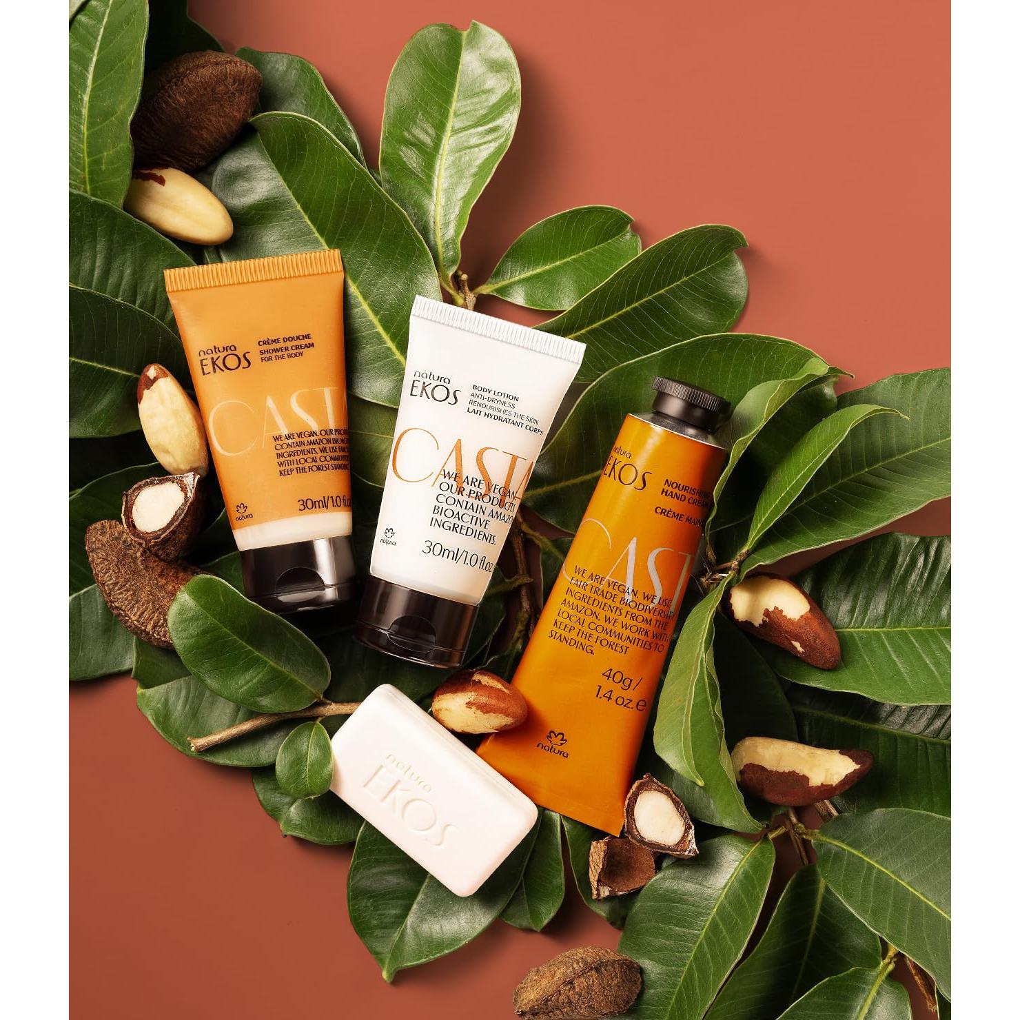 Set de Viaje Natura Ekos Castanha - Hidratación Vegana 4 Piezas