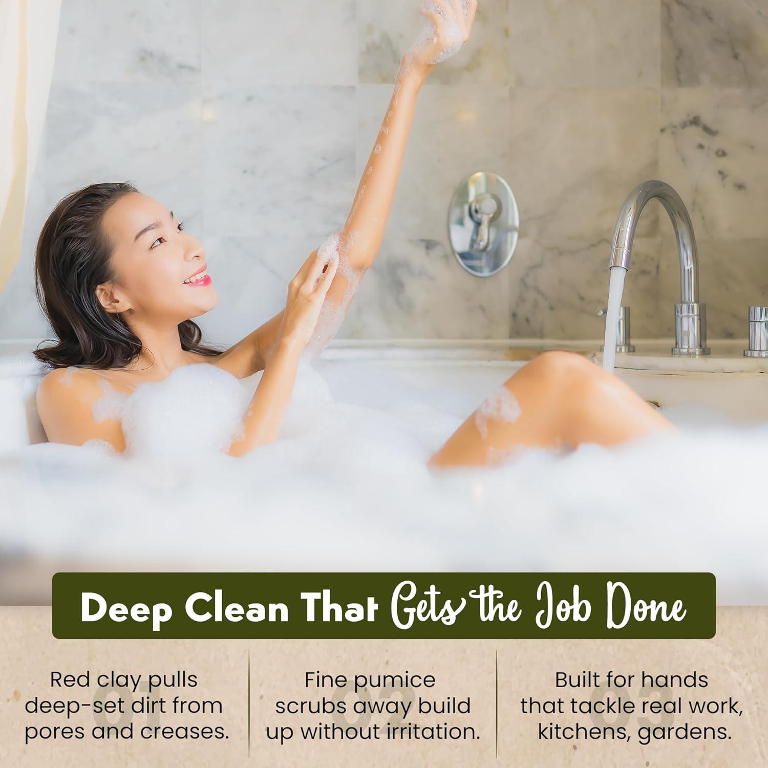 Jabón de Manos de Arcilla Roja Sea Lark - 99.22 g, 2 Piezas - Natural