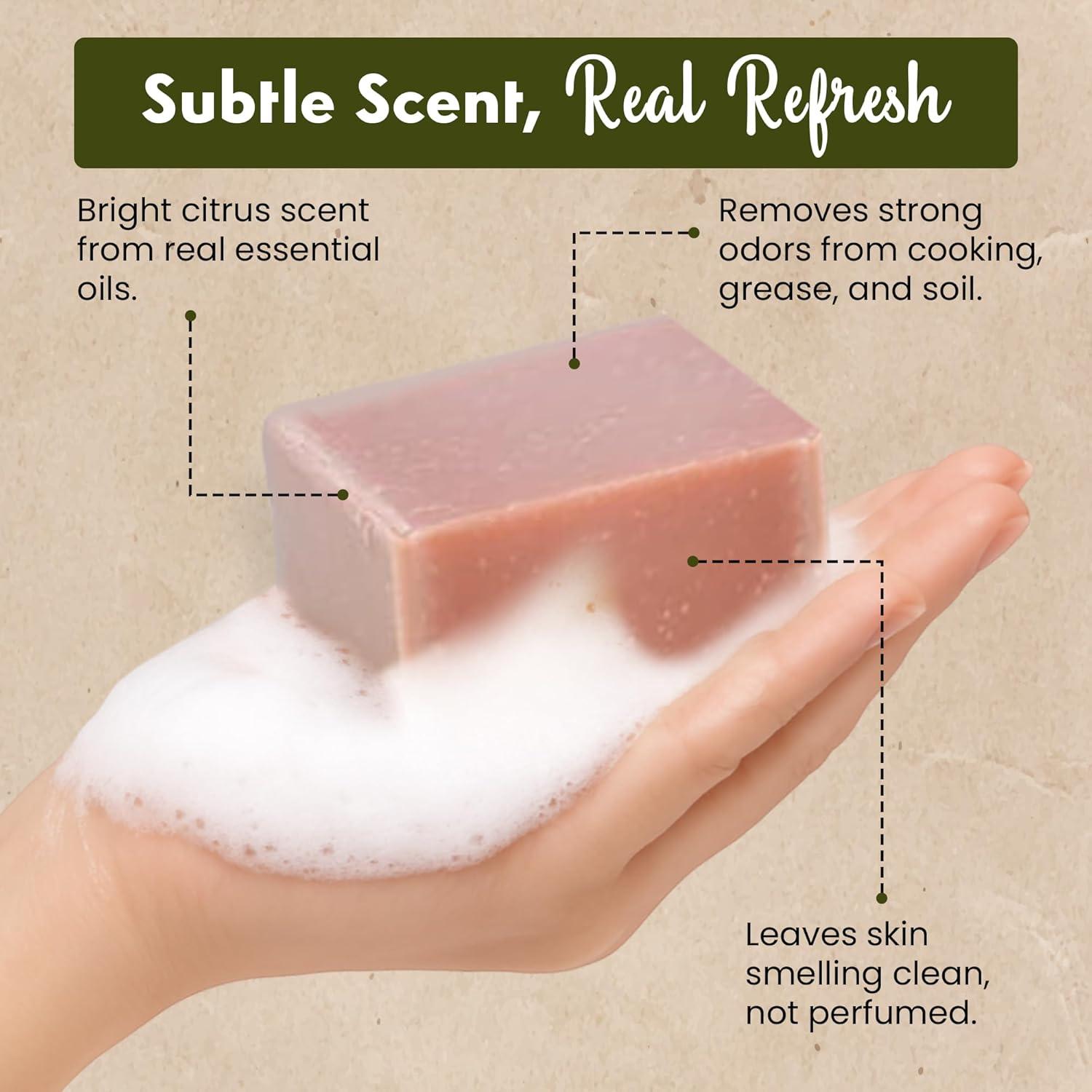 Jabón de Manos de Arcilla Roja Sea Lark - 99.22 g, 2 Piezas - Natural