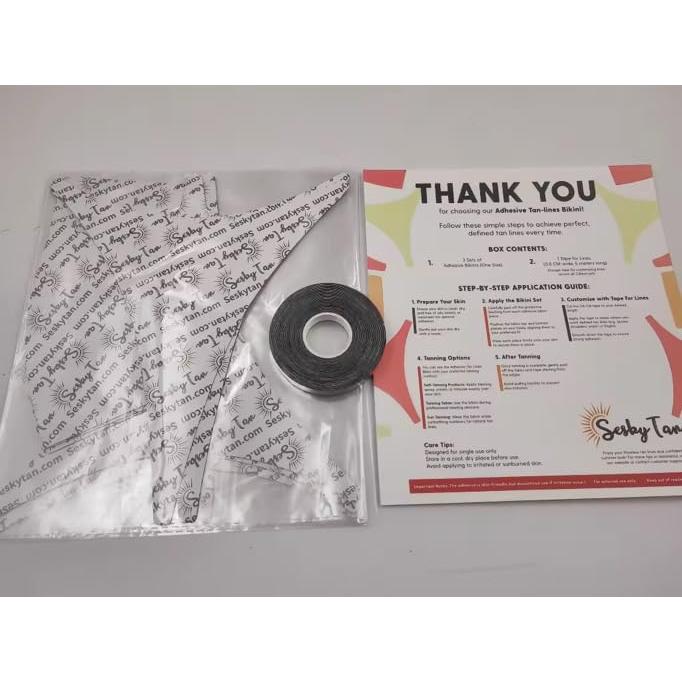 Bikini Adhesivo Bronceado Seskytan - 3 Tiras Sin Rayas