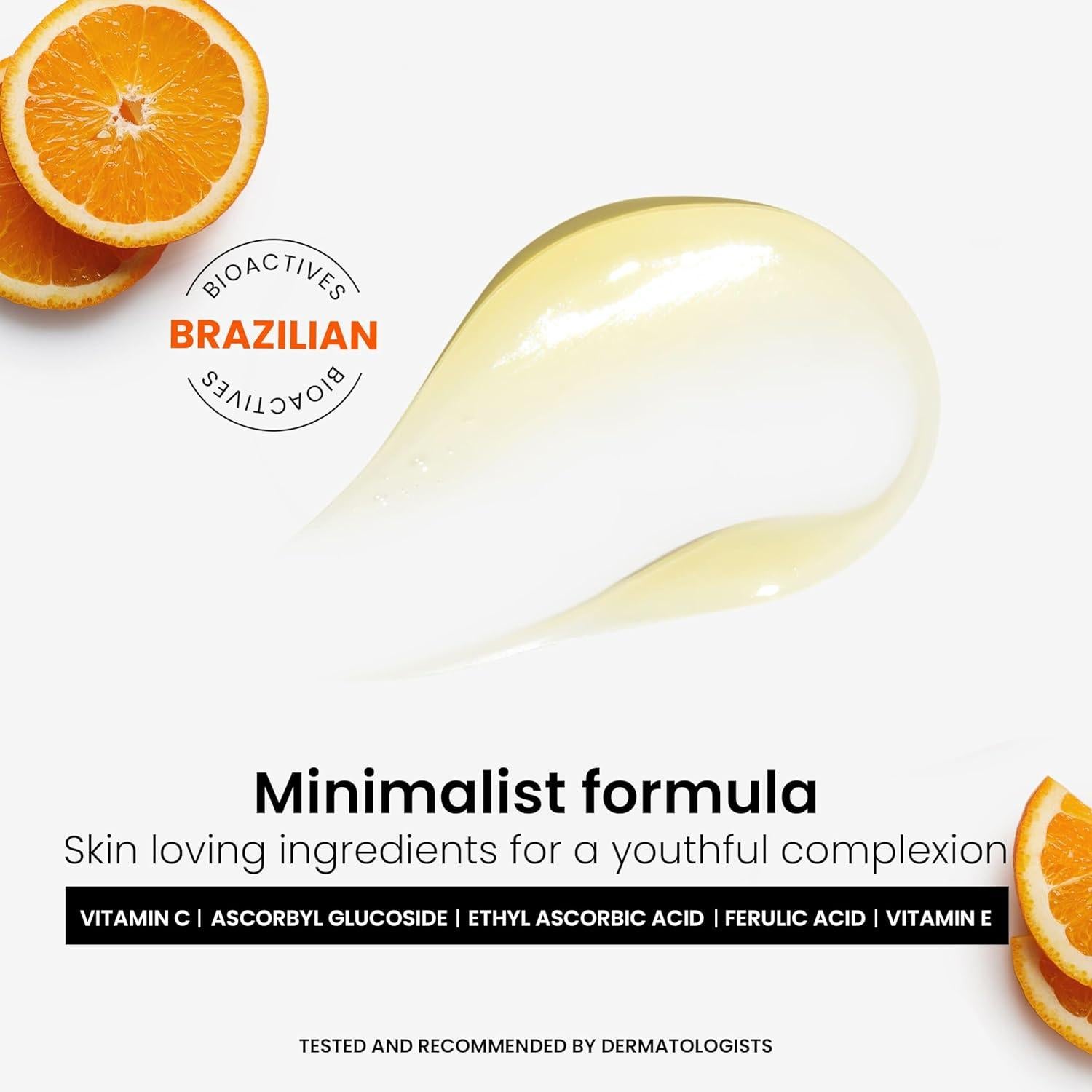 Suero Facial Cremoso de Vitamina C 10% - 30ml Antienvejecimiento